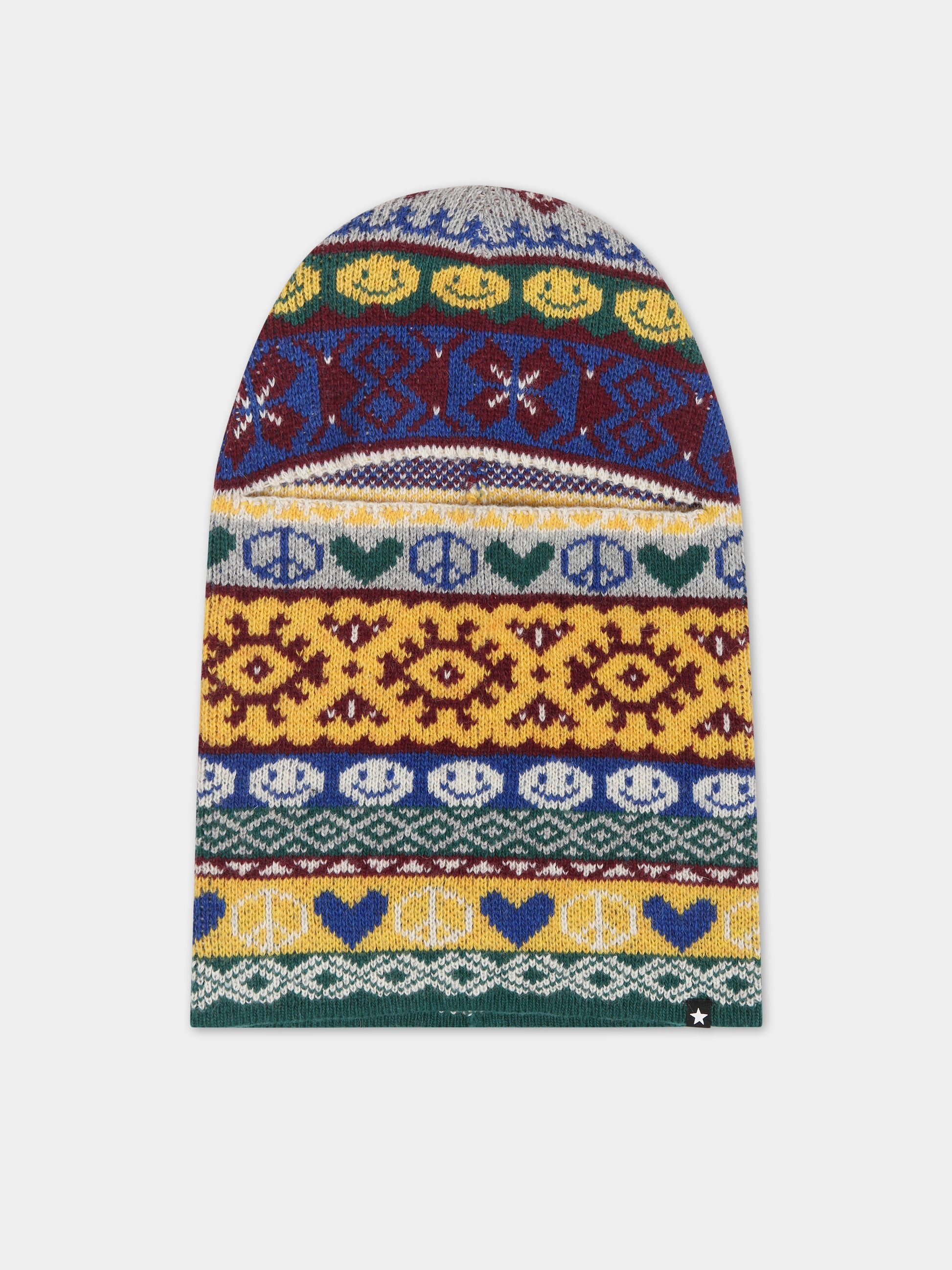 Balaclava multicolor per bambina con smile,Molo,7W23S404 3292