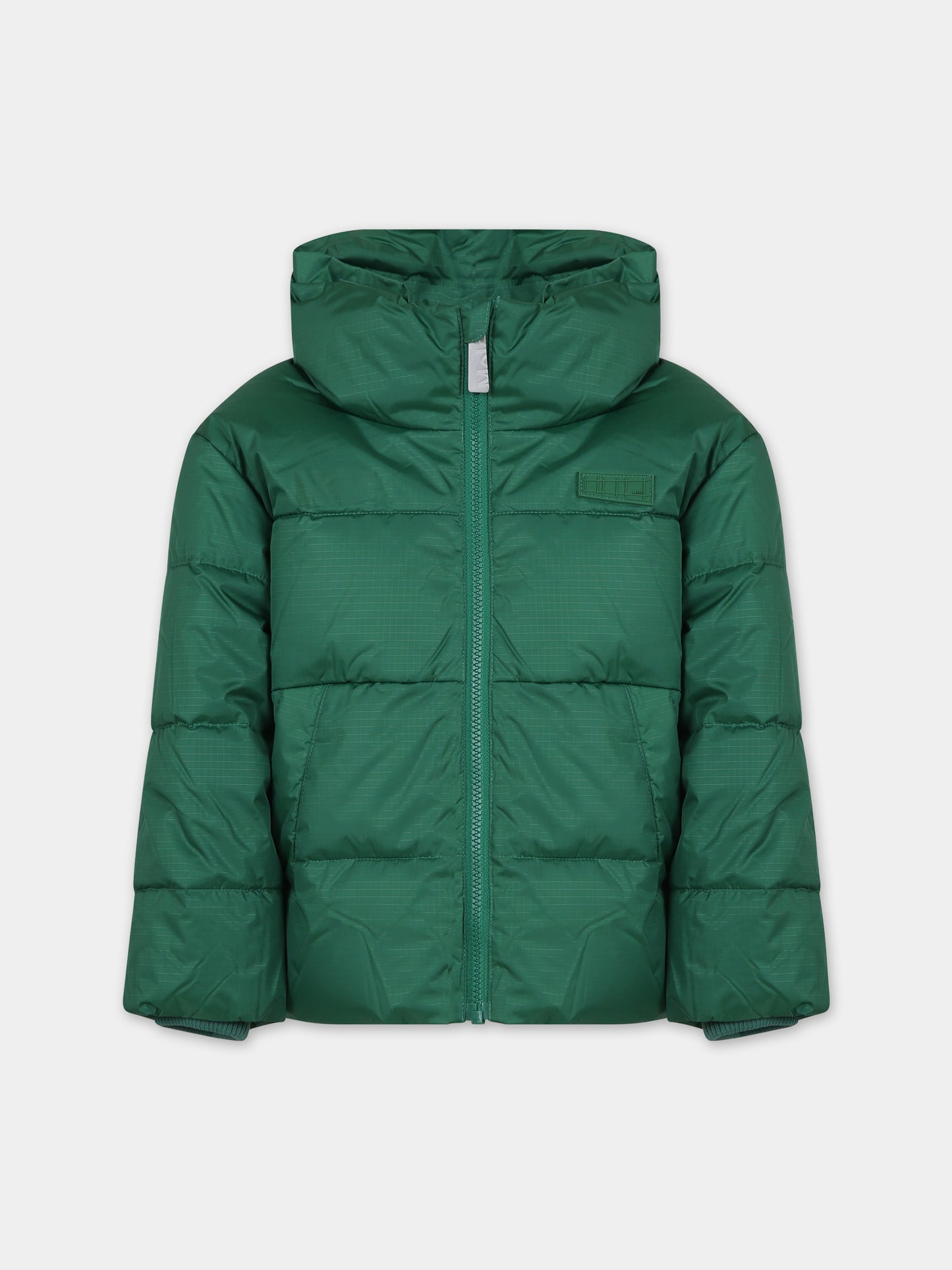 Piumino verde per bambini con logo,Molo,5W23M309 8761