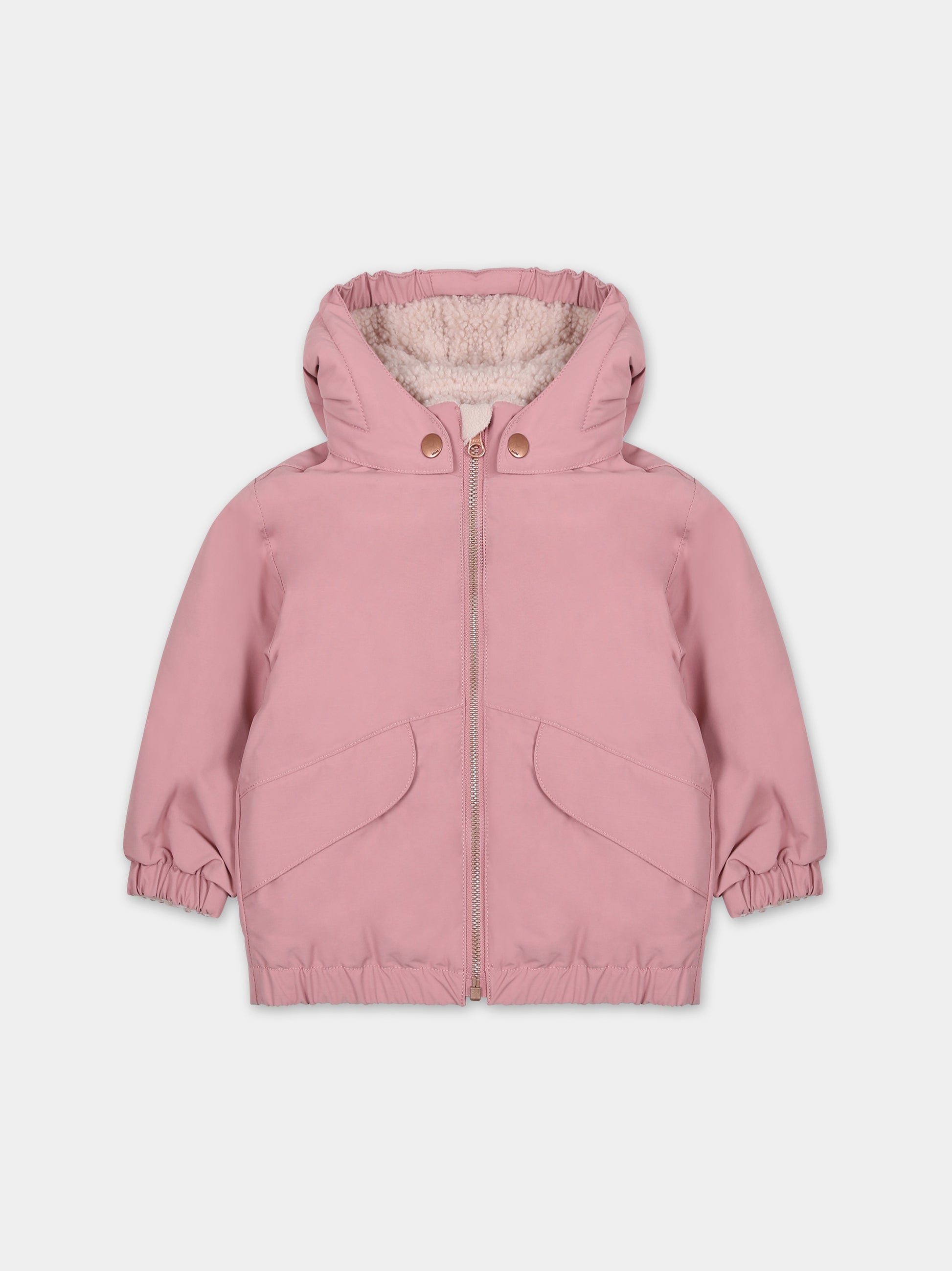 Giubbotto rosa per neonata con logo,Molo,5W23M323 2238