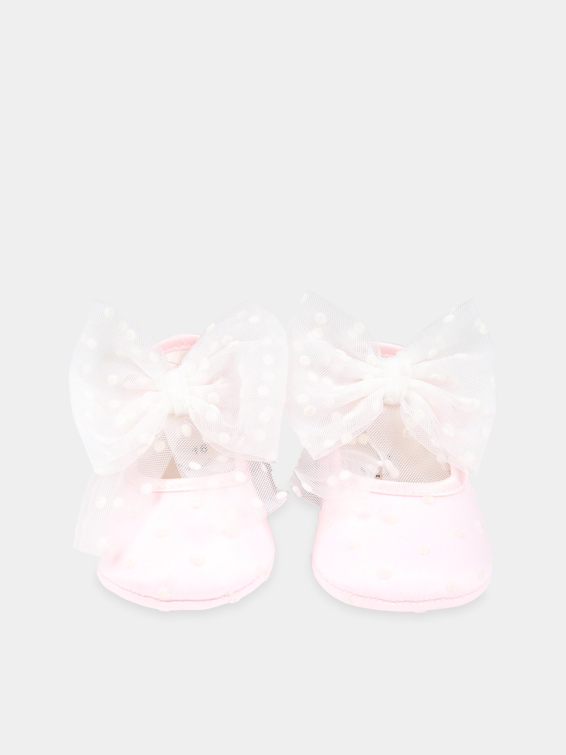 Ballerine rosa per neonata con pois,Monnalisa,39B001 2902 0191