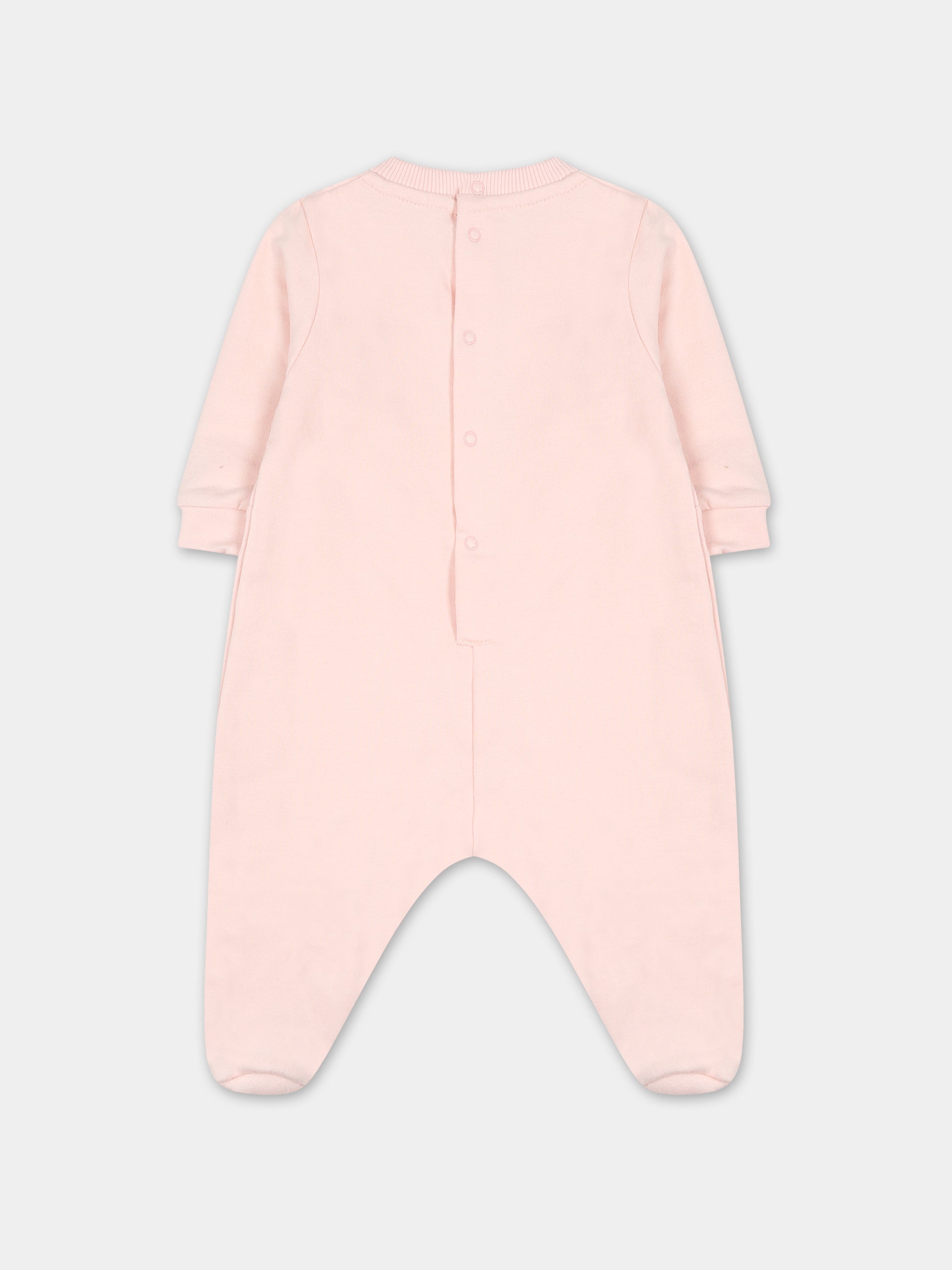 Tutina rosa per neonata con logo,Gcds Kids,GUY015 LDA26 52859