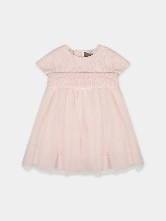 Vestito rosa per neonata,Little Bear,7205 ROSA