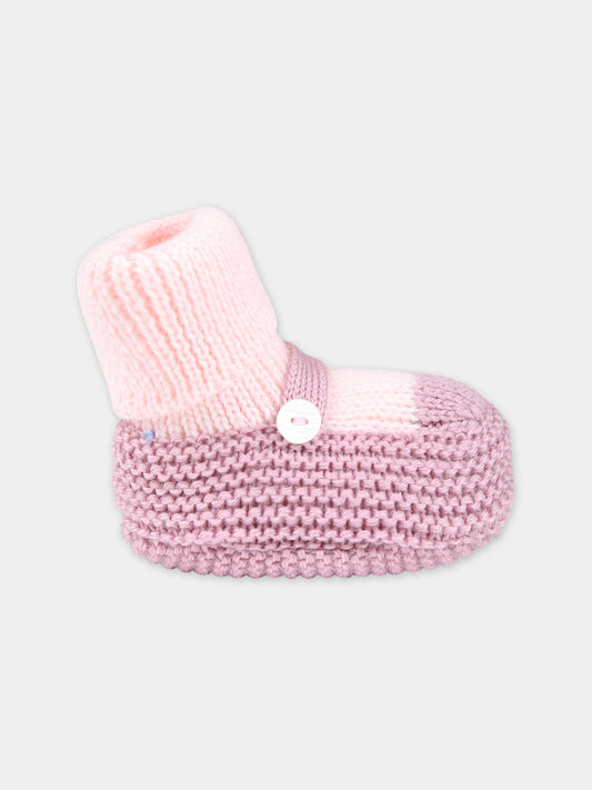 Babbucce rosa per neonata,Little Bear,7141 CIPRIA/PEONIA