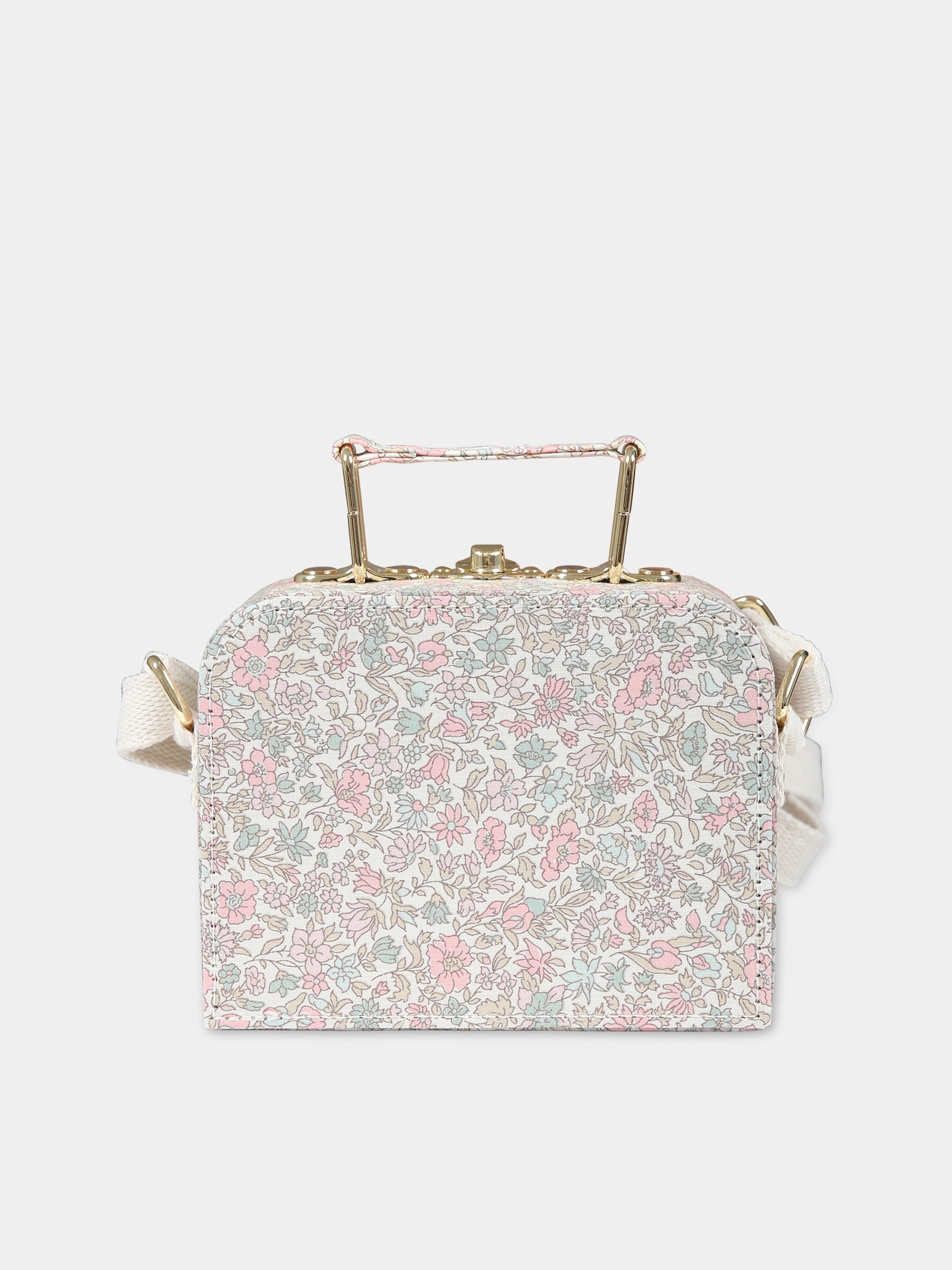 Borsa casual multicolor per bambina con logo,Bonpoint,W03GBAW00005 520