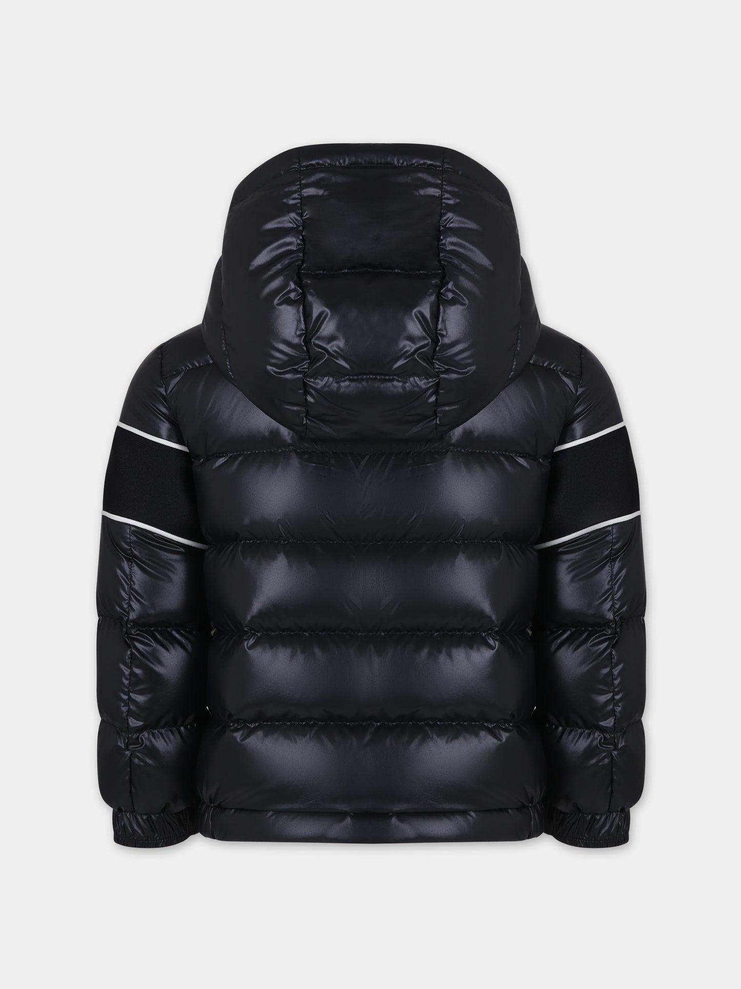 Piumino Truyere blu per bambini con logo,Moncler Kids,954 1A00051 595ZJ 778