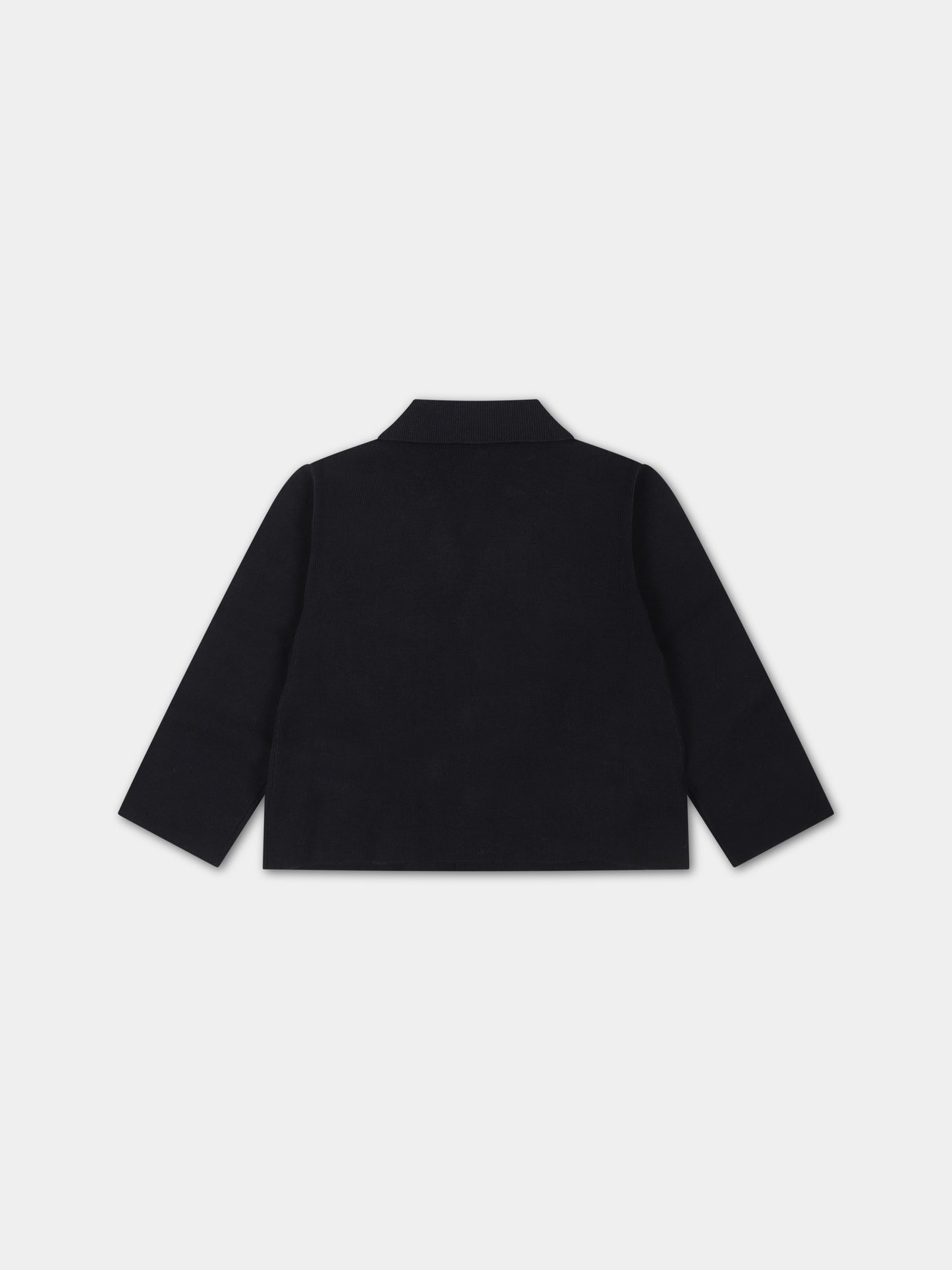 Giacca blu per neonato con ricamo logo,Armani Junior,6RHG50 4MHHZ 0920