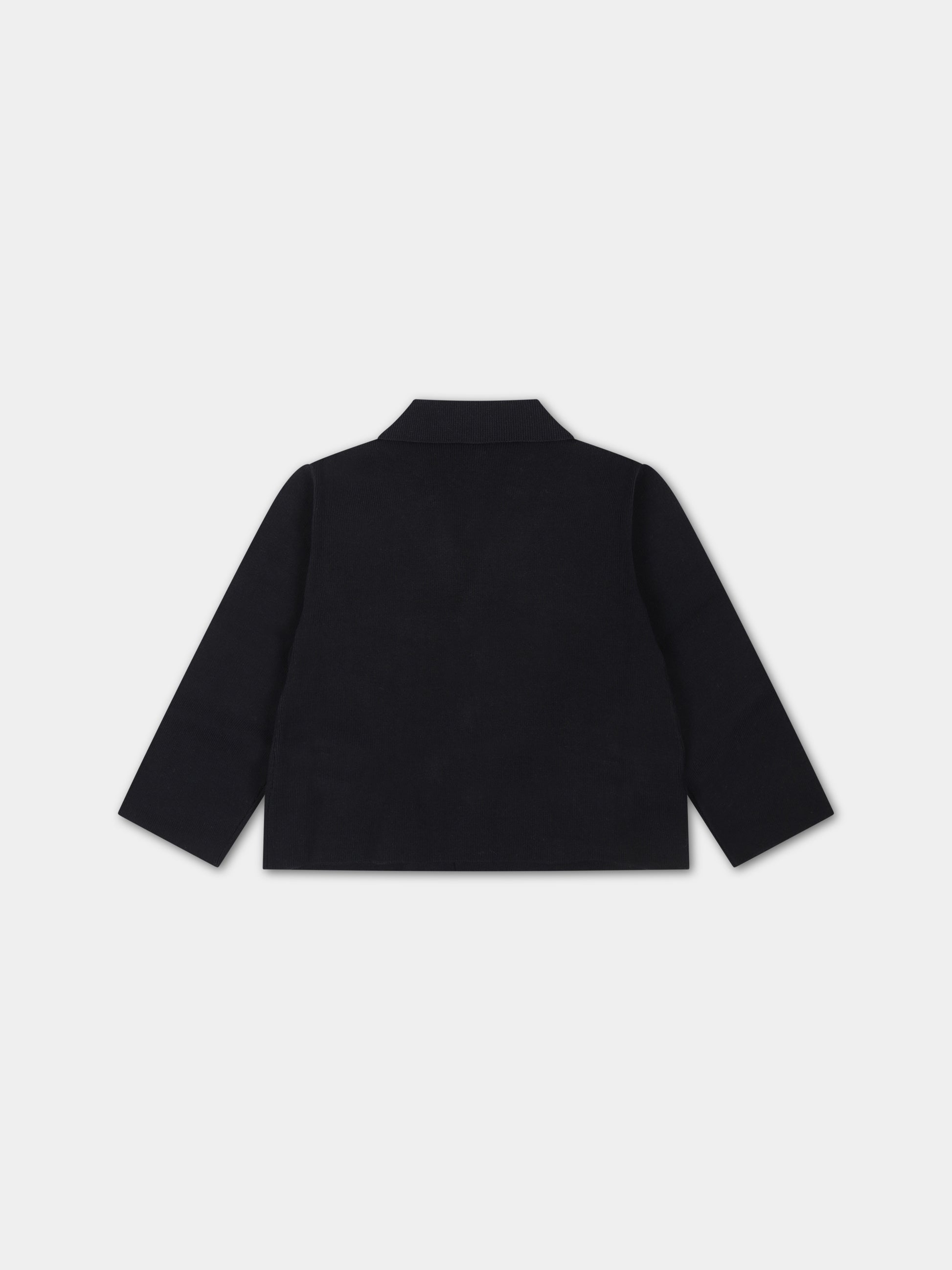 Giacca blu per neonato con ricamo logo,Armani Junior,6RHG50 4MHHZ 0920