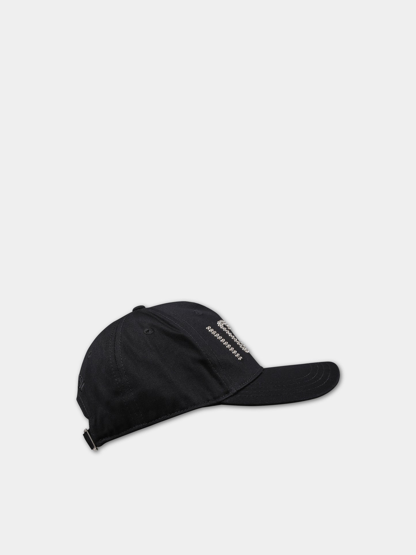 Cappello nero per bambino con scritta,Dsquared2,DQ2063 D0096 DQ900