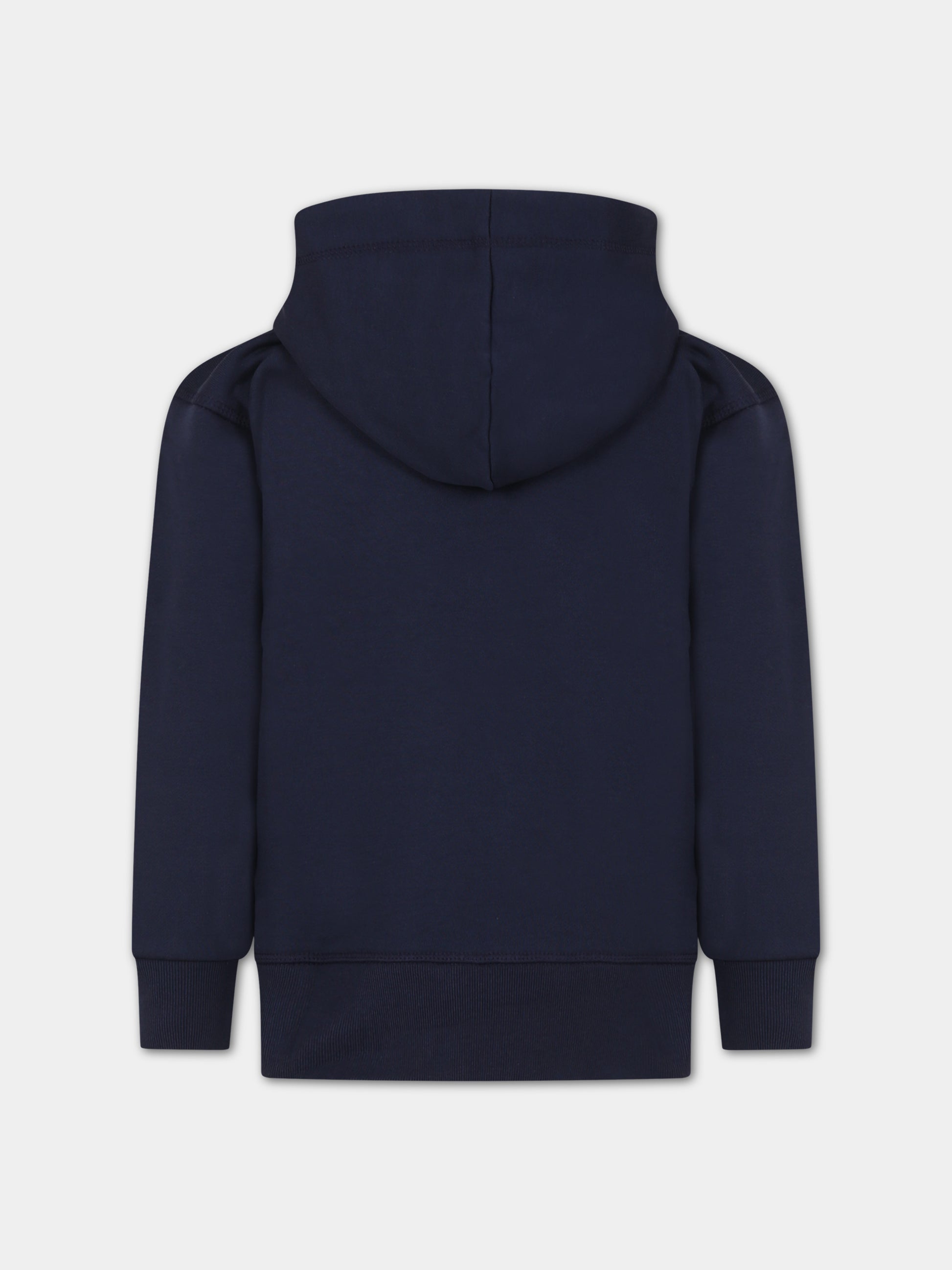 Felpa blu per bambino con logo,Dsquared2,DQ1953 D0094 DQ875