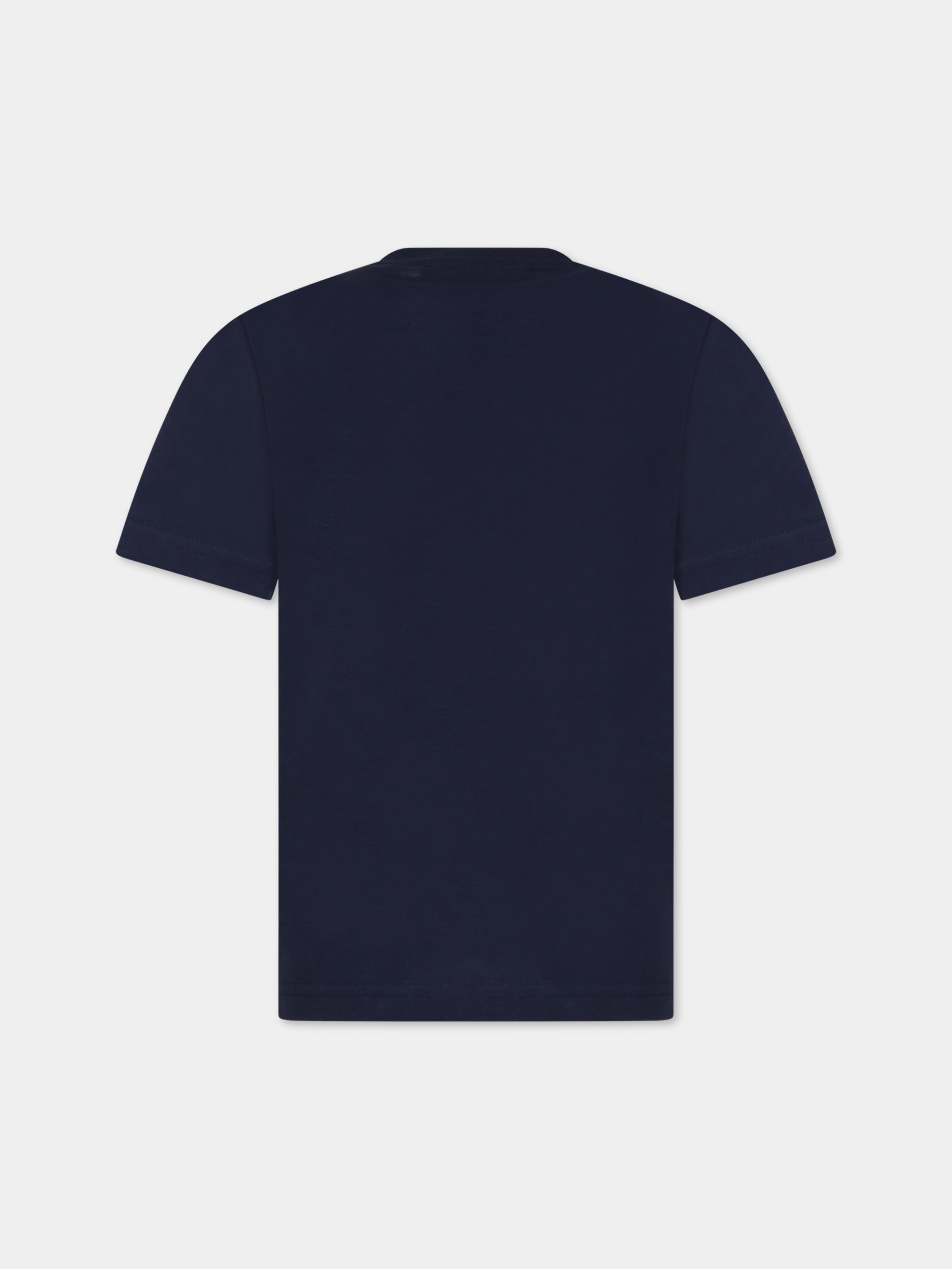 T-shirt blu per bambino con logo,Dsquared2,DQ1977 D004G DQ875