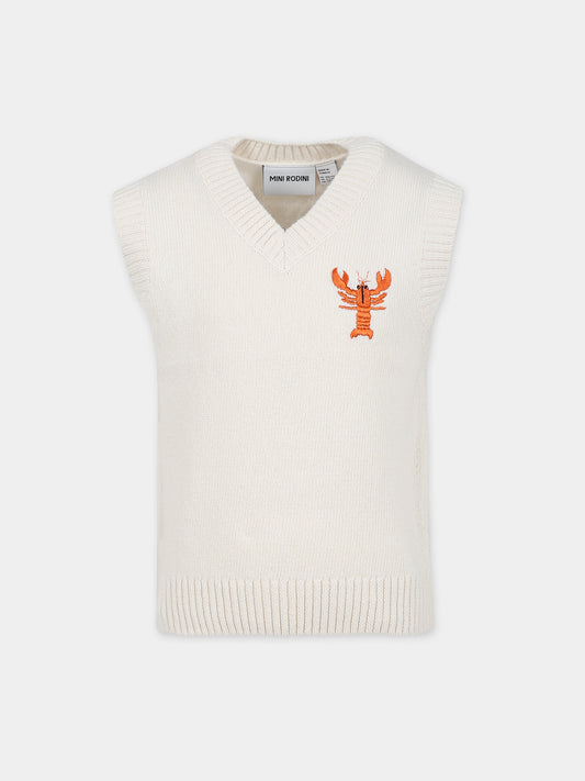 Maglia gilet per bambini con aragosta,Mini Rodini,2372015410