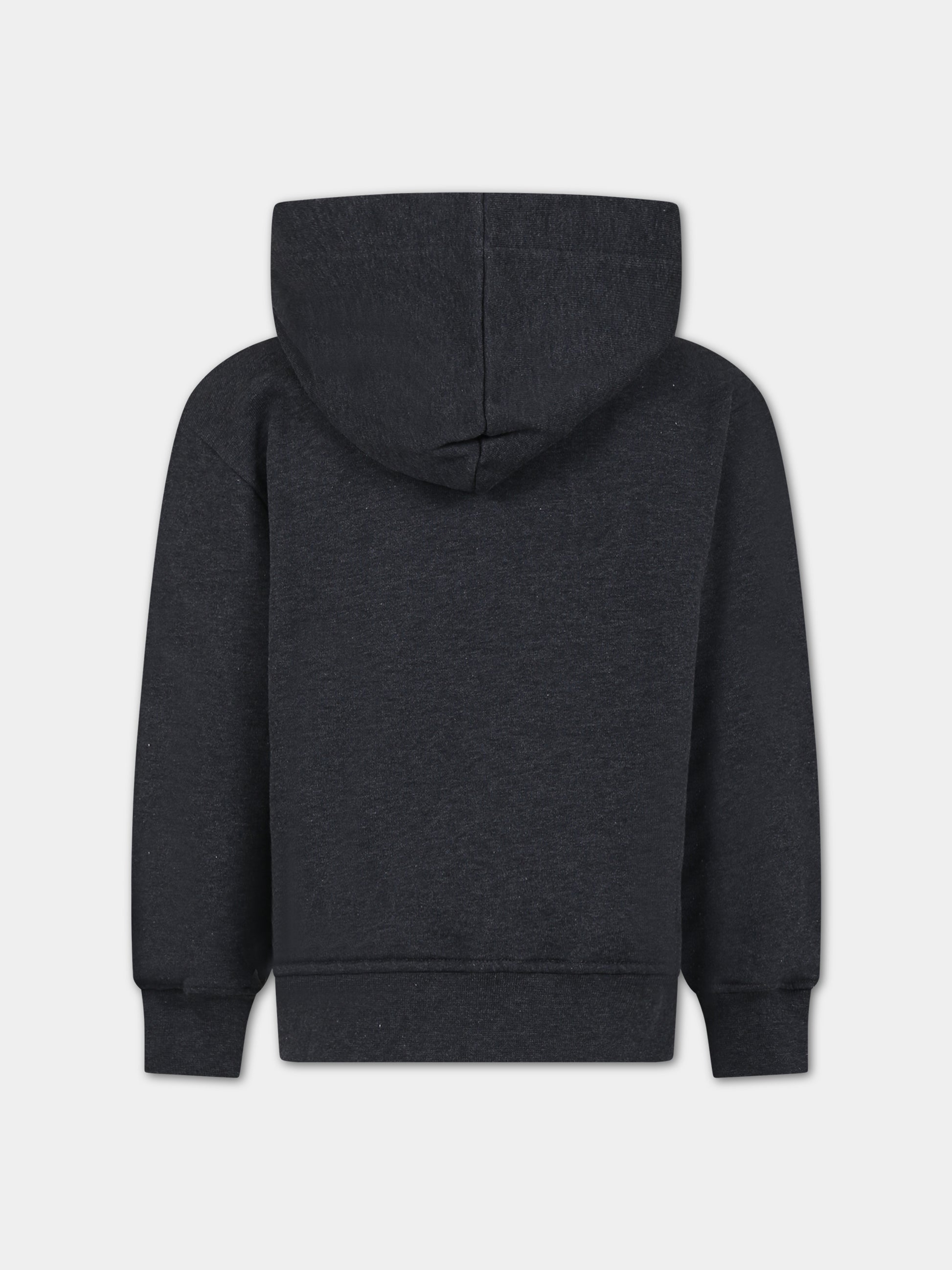 Felpa grigia per bambini con logo,Msgm Kids,F3MSJUHS019 104