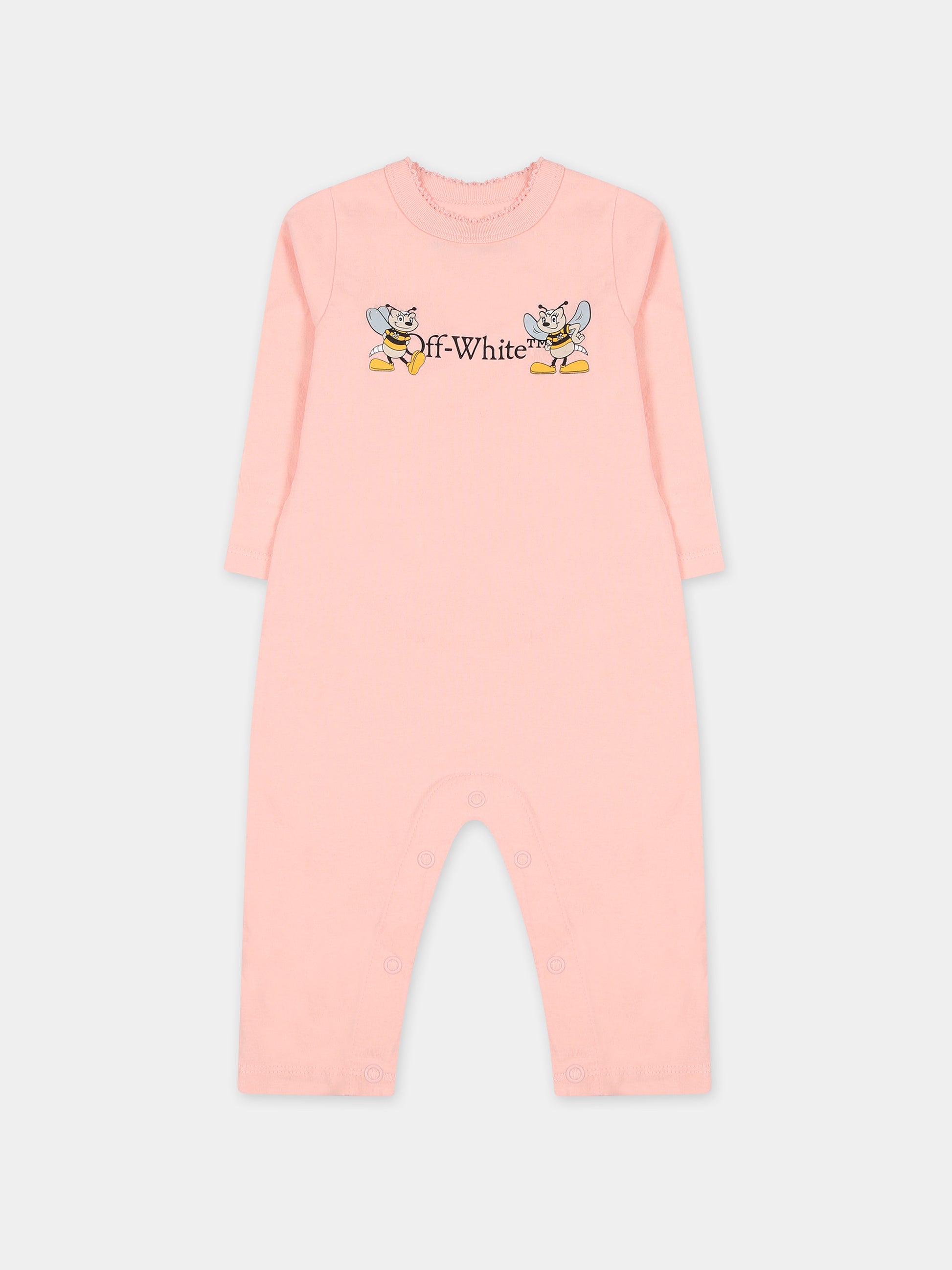 Set rosa per neonata,Off White,OG2X007F23JER0013010