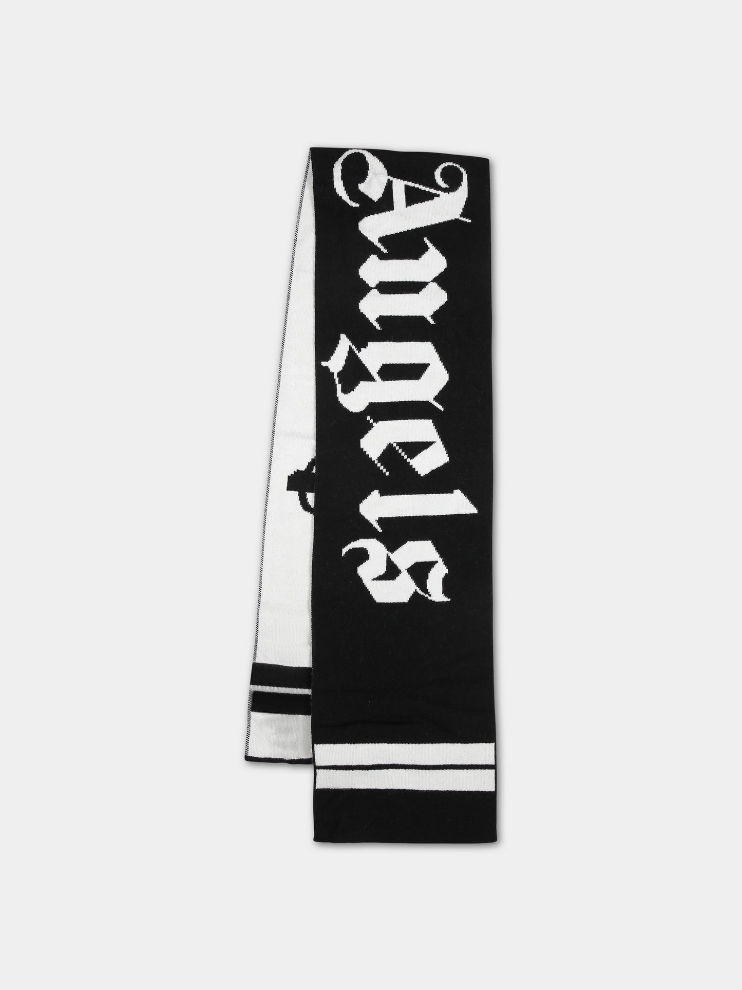 Black scarf for kids with logo
