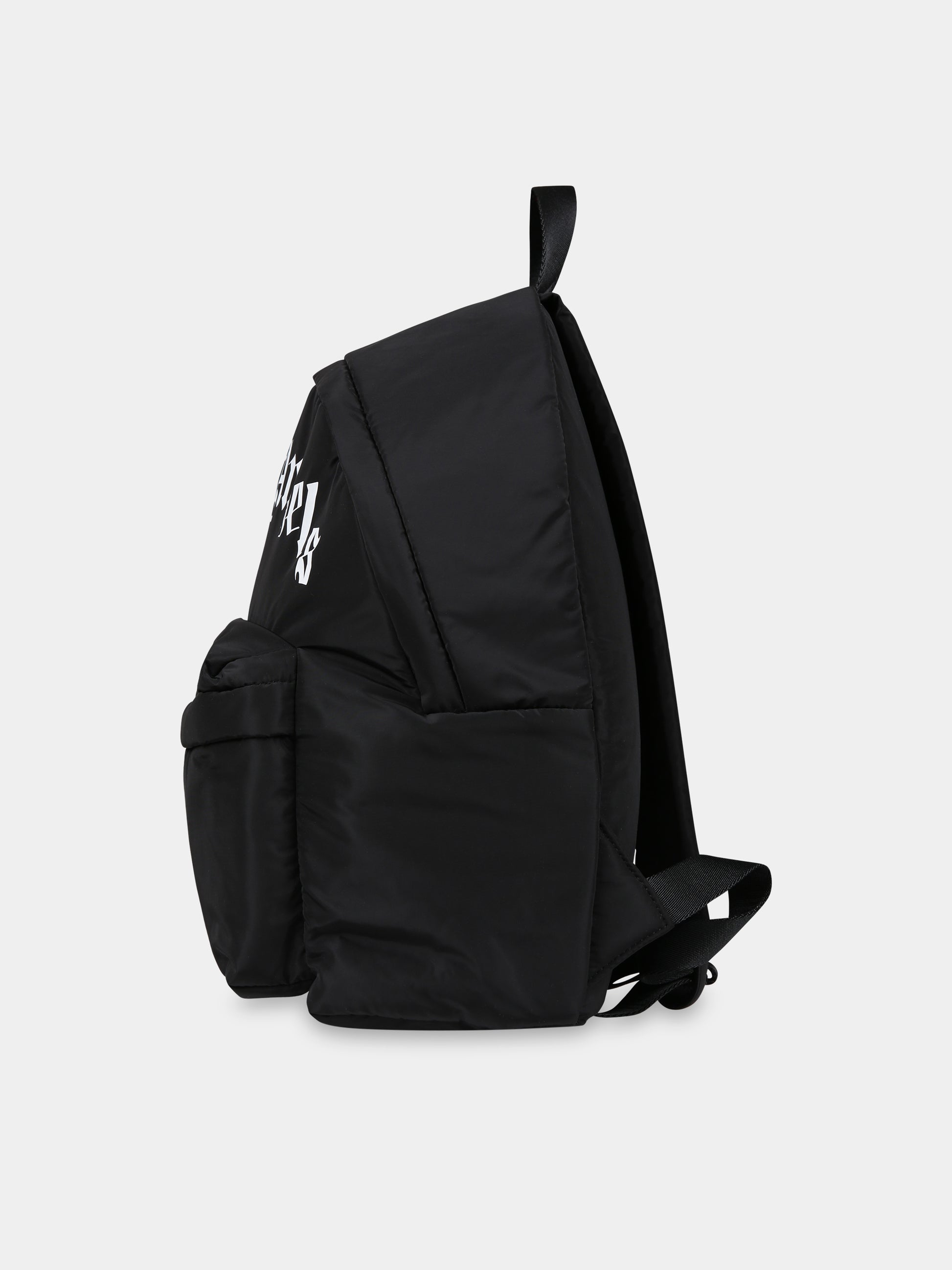 Zaino nero per bambini con logo,Palm Angels,PBNB011C99FAB0011001