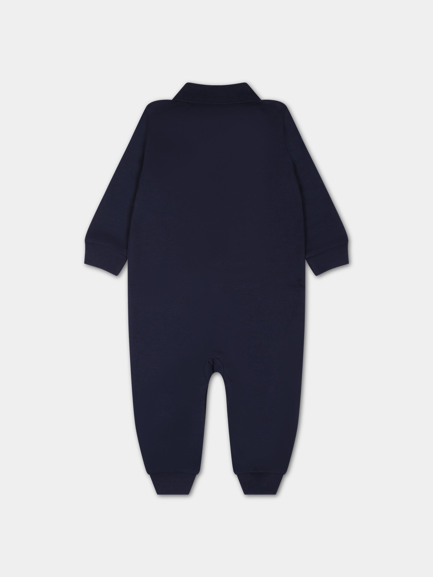 Tutina blu per neonato con cavallino,Ralph Lauren Kids,512322001