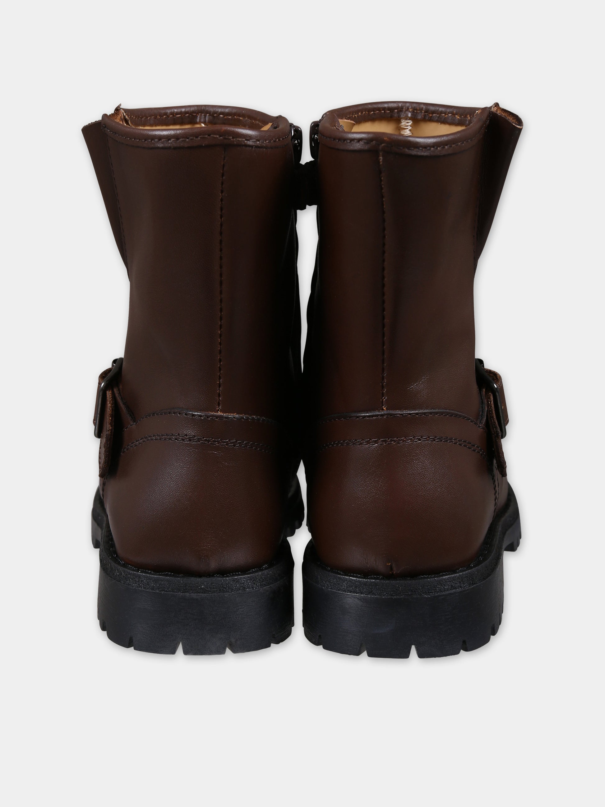 Stivaletti marroni per bambini,Gallucci Kids,J05057AMBM6517