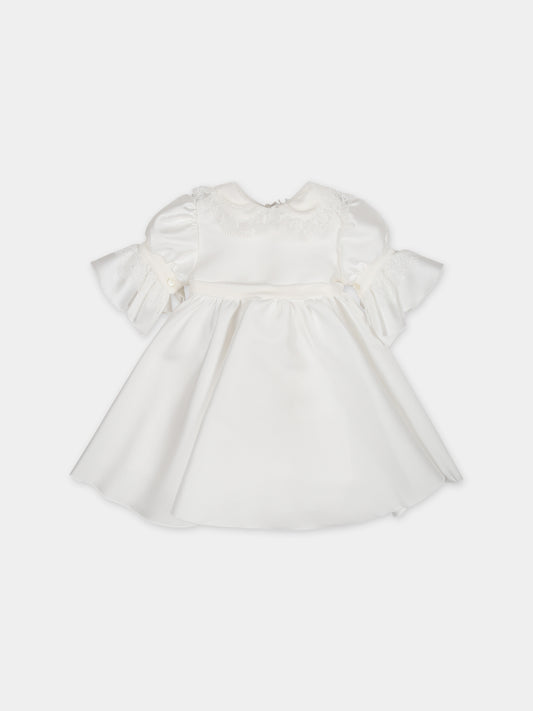 Vestito bianco per bambina,La Stupenderia,CCAB64S60
