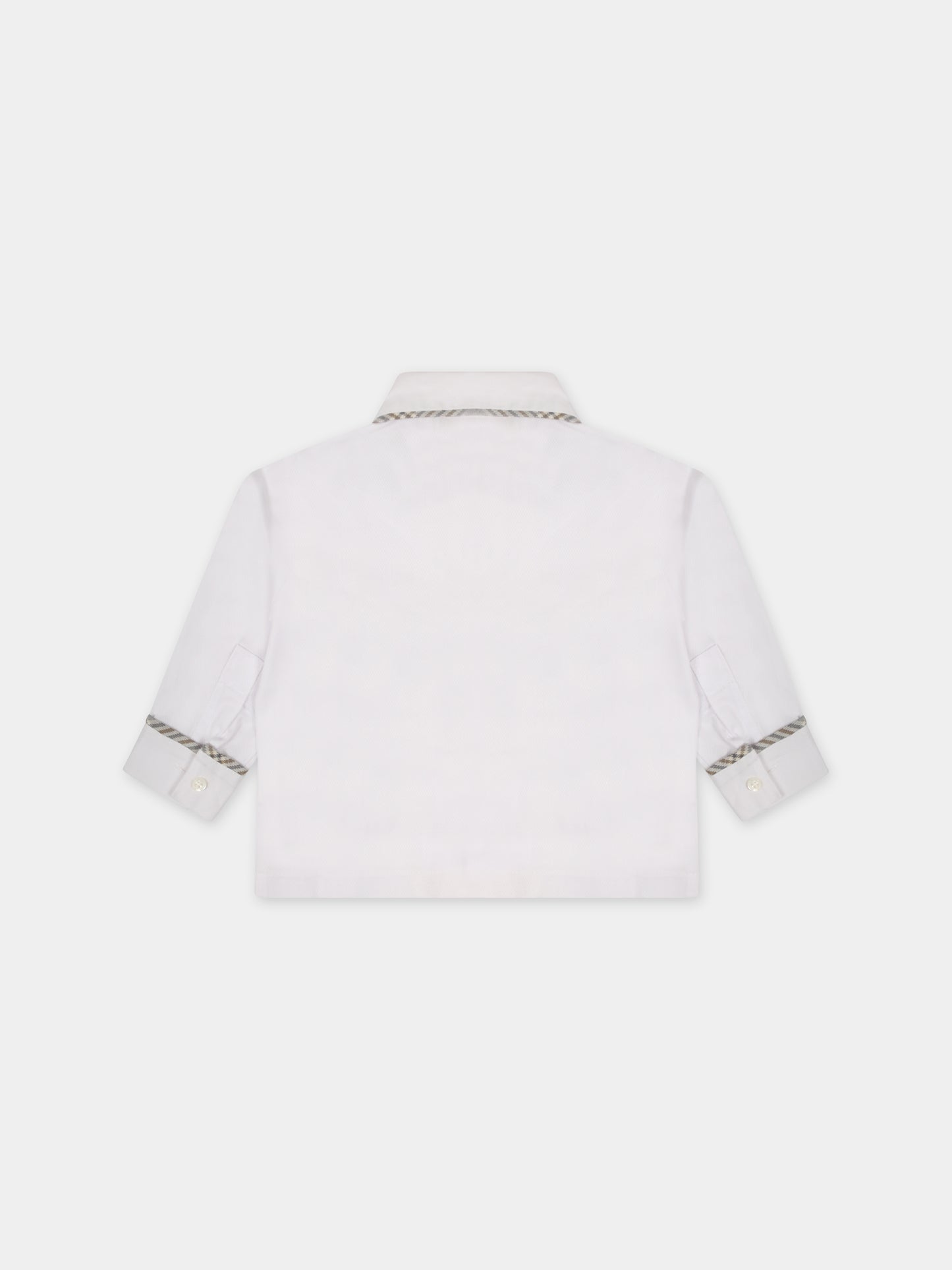 Camicia bianca per neonato,La Stupenderia,CCCM51Z19