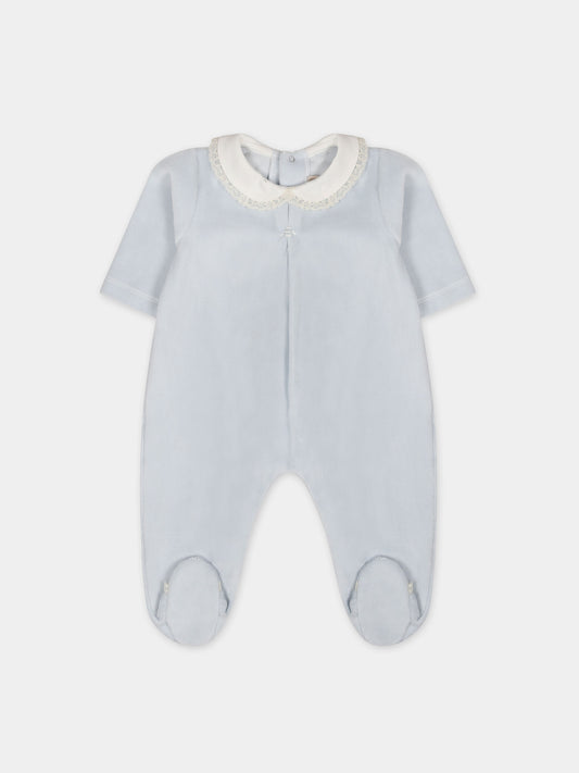 Tutina celeste per neonato,La Stupenderia,TBTT50L04