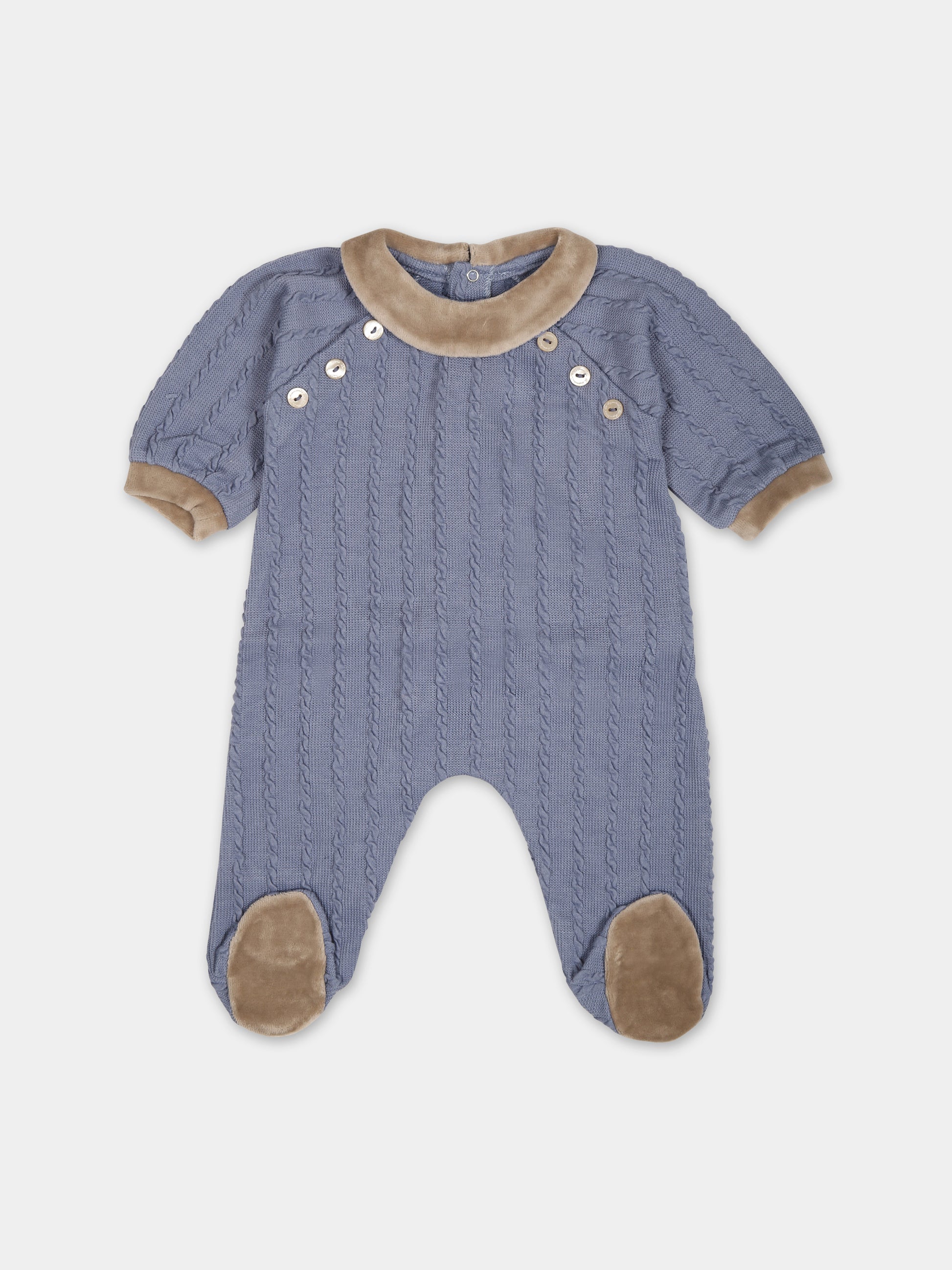 Tutina azzurra per neonato,La Stupenderia,TBTT61M16