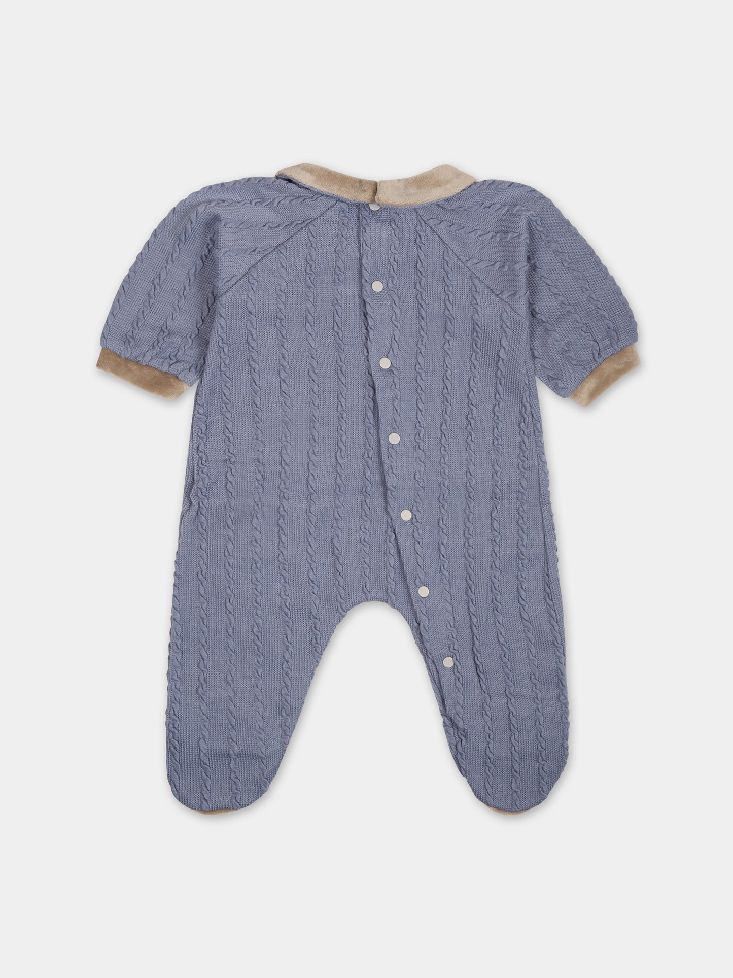 Tutina azzurra per neonato,La Stupenderia,TBTT61M16