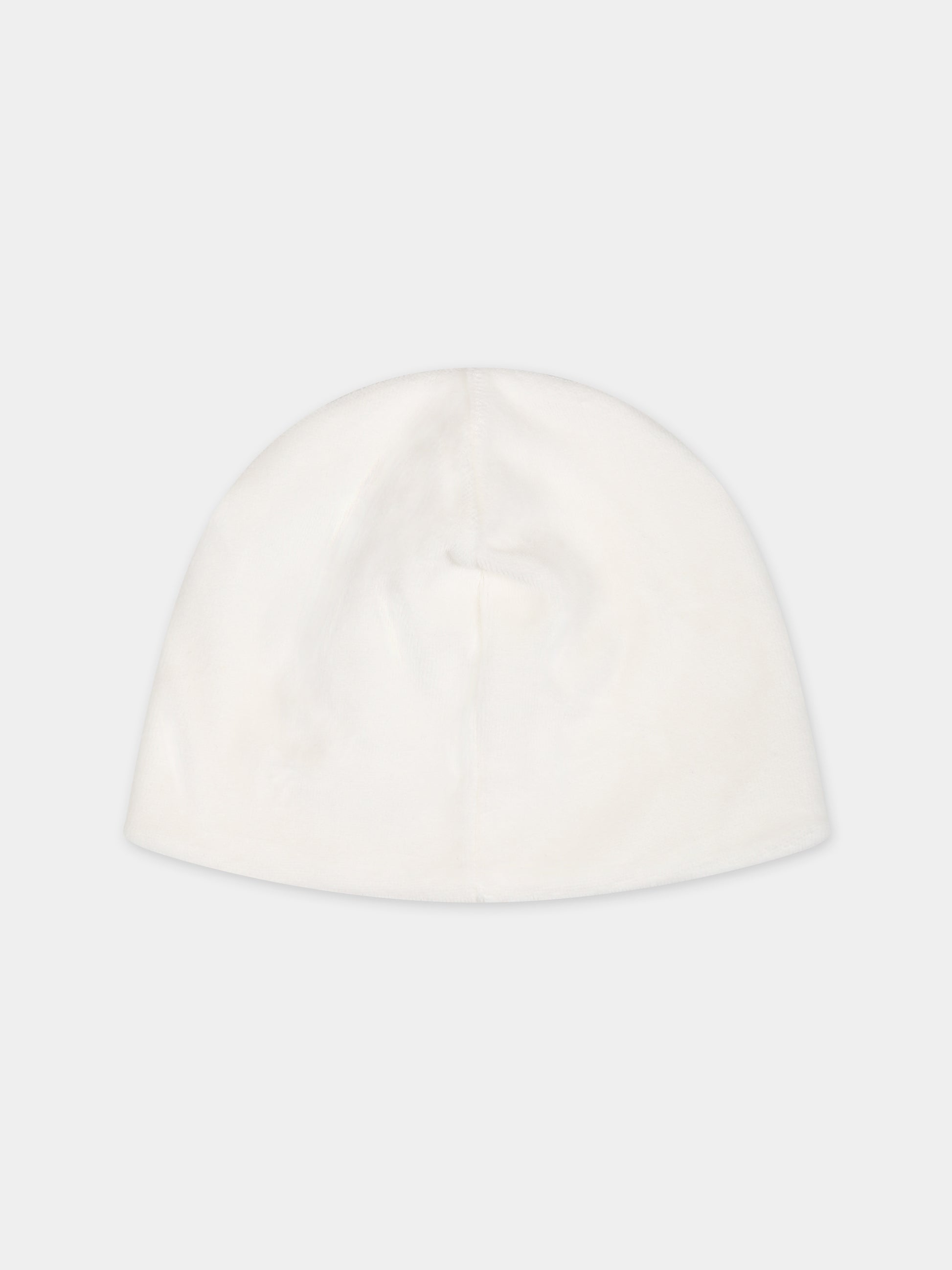 Cappello bianco pe neonato con stella,La Stupenderia,TBCP53L02