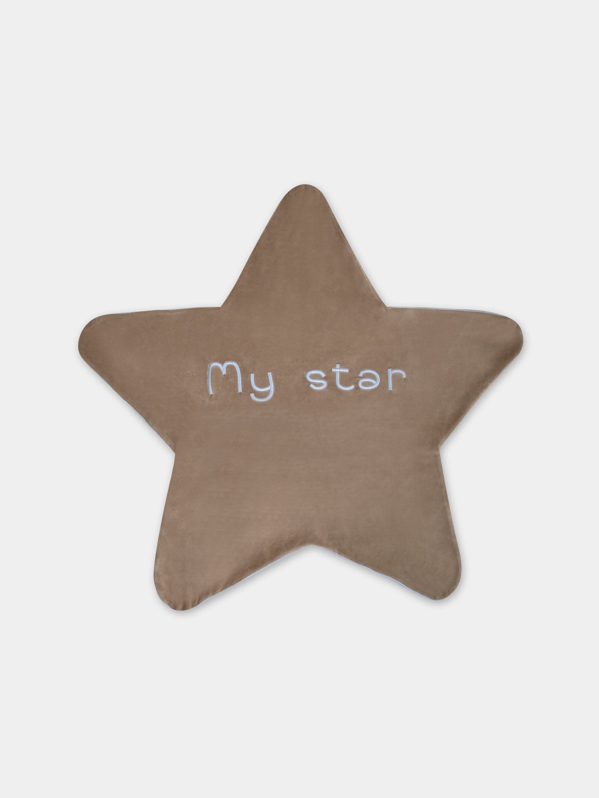 Coperta beige per neonato con scritta,La Stupenderia,TBCO53L05