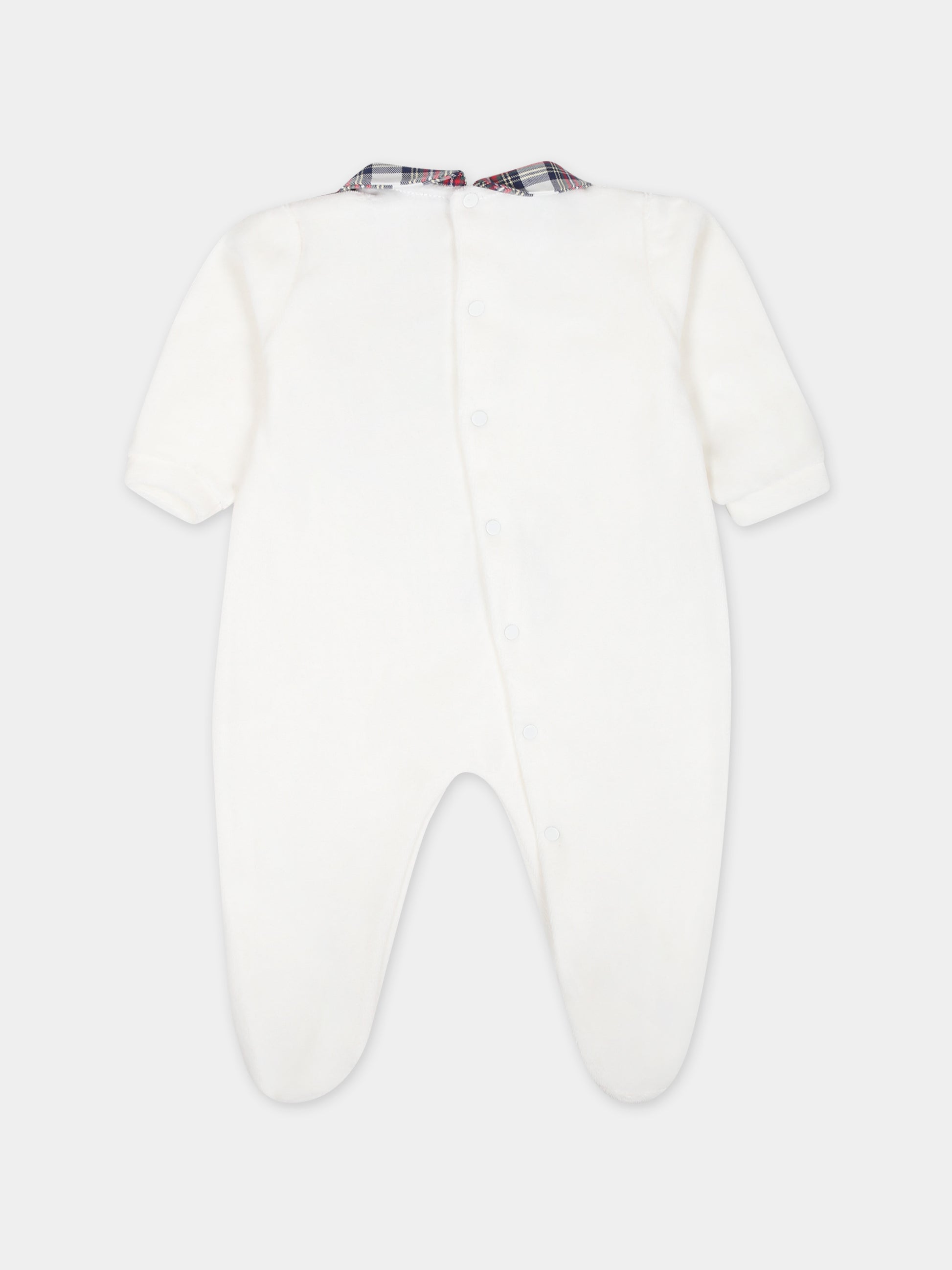 Tutina avorio per neonati con orso,La Stupenderia,TBTT70L02