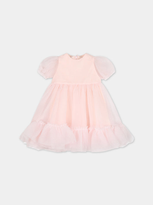 Vestito rosa per neonata,Simonetta,ST1001 O0046 517