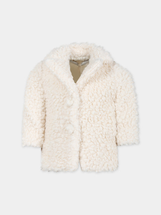 Ecopelliccia avorio per neonata,Simonetta,ST2000 U0099 102