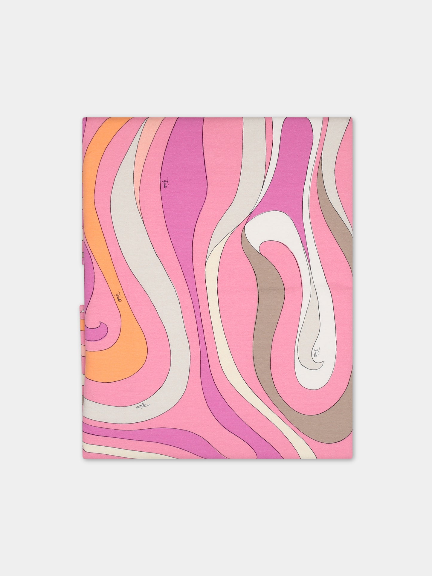 Coperta rosa per neonata con stampa e logo,Emilio Pucci Junior,PT0090 J0279 515AR