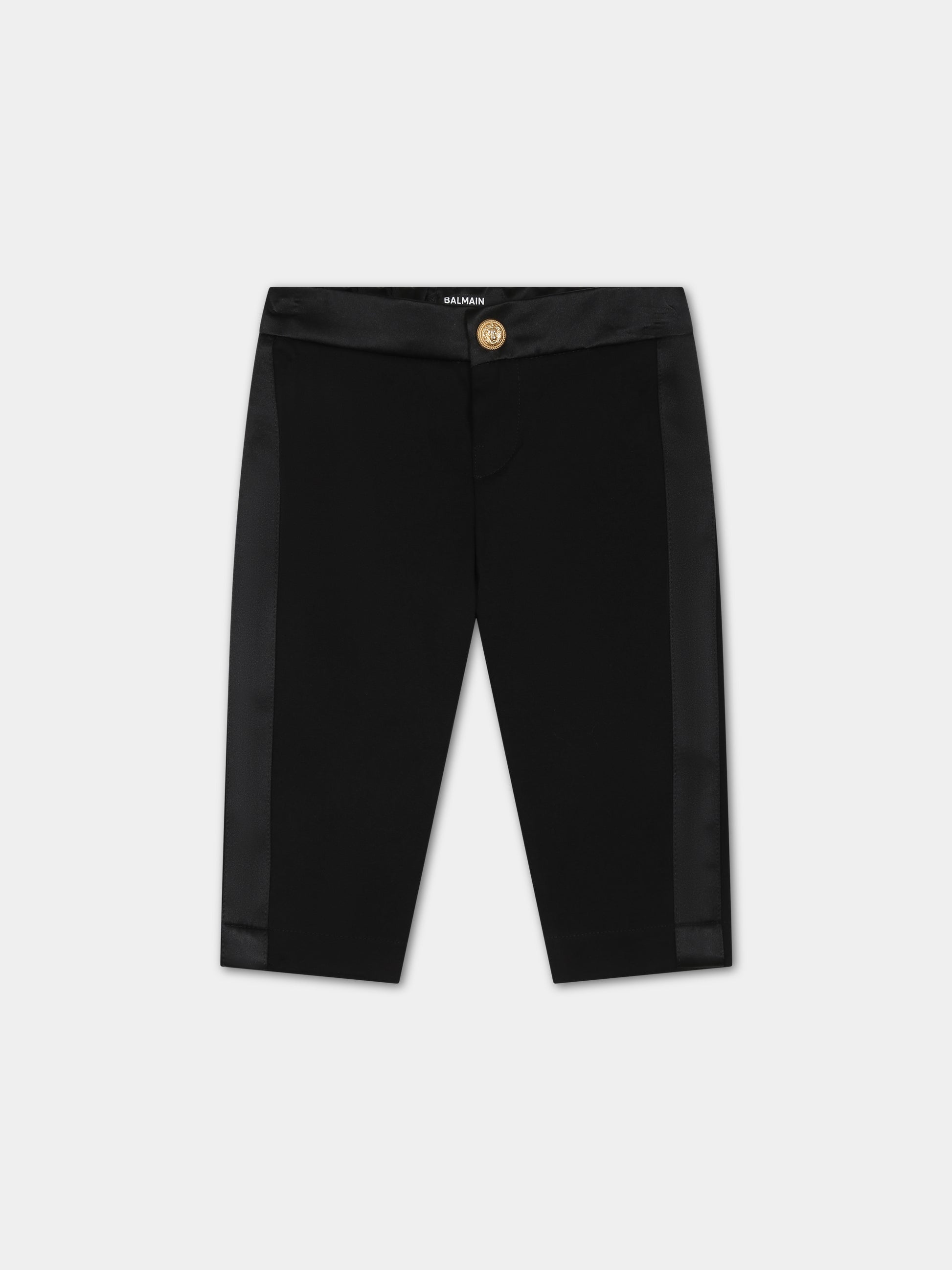 Pantaloni neri per neonato,Balmain Kids,BT6670 J0035 930