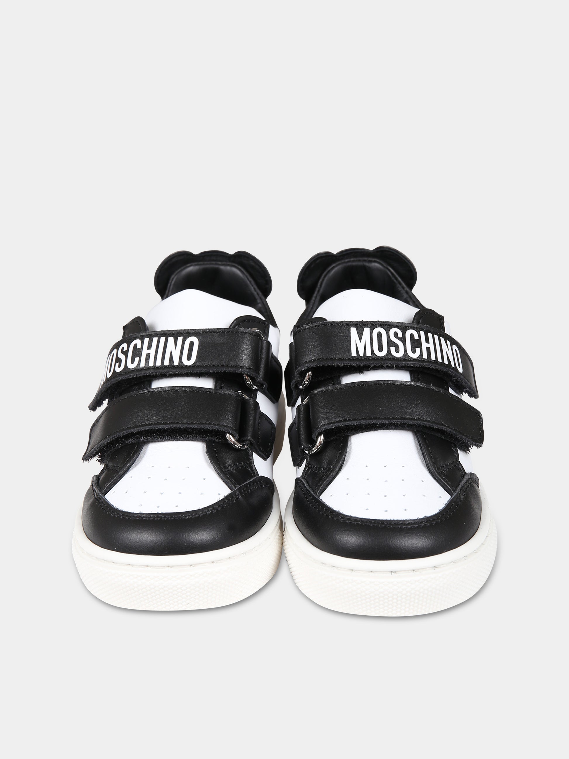Sneakers nere per neonato con Teddy  Bear e logo,Moschino Kids,75876 2