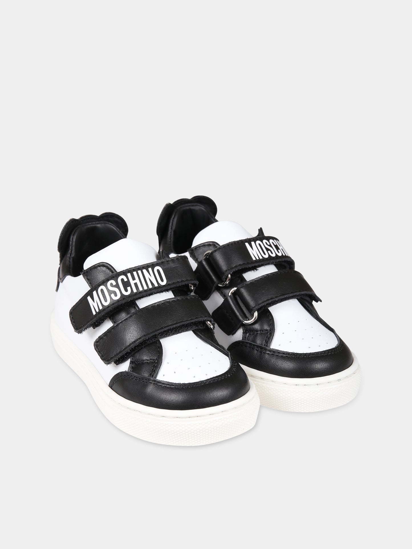 Sneakers nere per neonato con Teddy  Bear e logo,Moschino Kids,75876 2