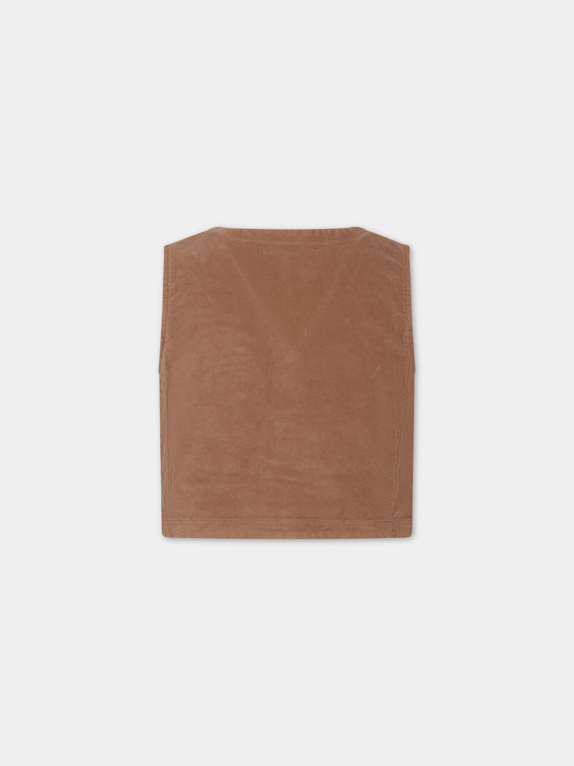 Panciotto marrone per bambino,Zhoe & Tobiah,PJS21 159