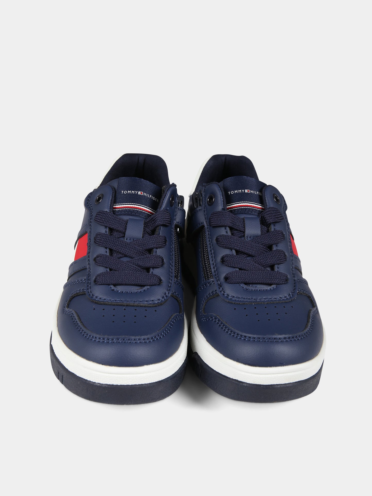 Sneakers blu per bambino con logo,Tommy Hilfiger Junior,T3X9 33115 1355A474