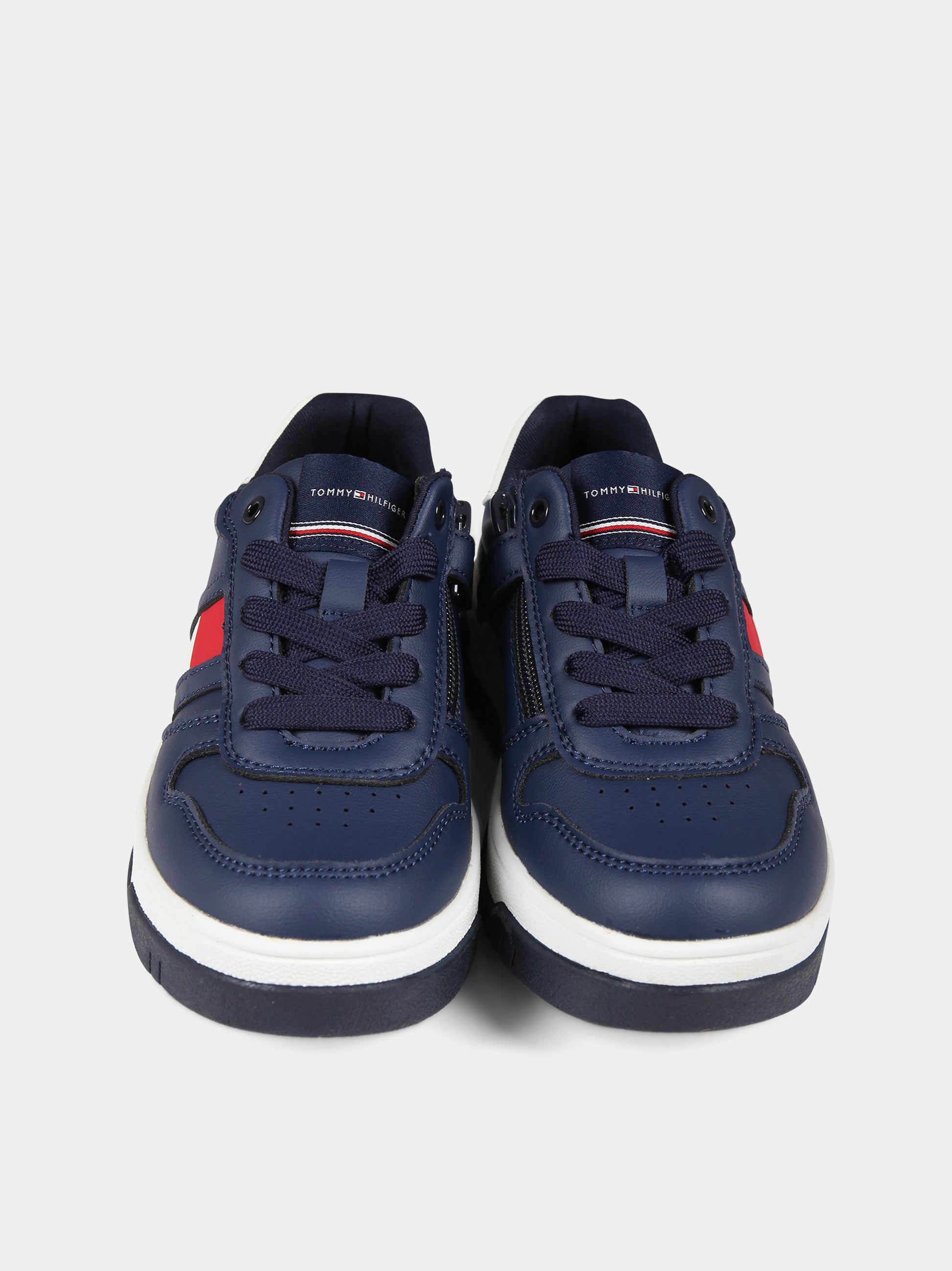 Sneakers blu per bambino con logo,Tommy Hilfiger Junior,T3X9 33115 1355A474