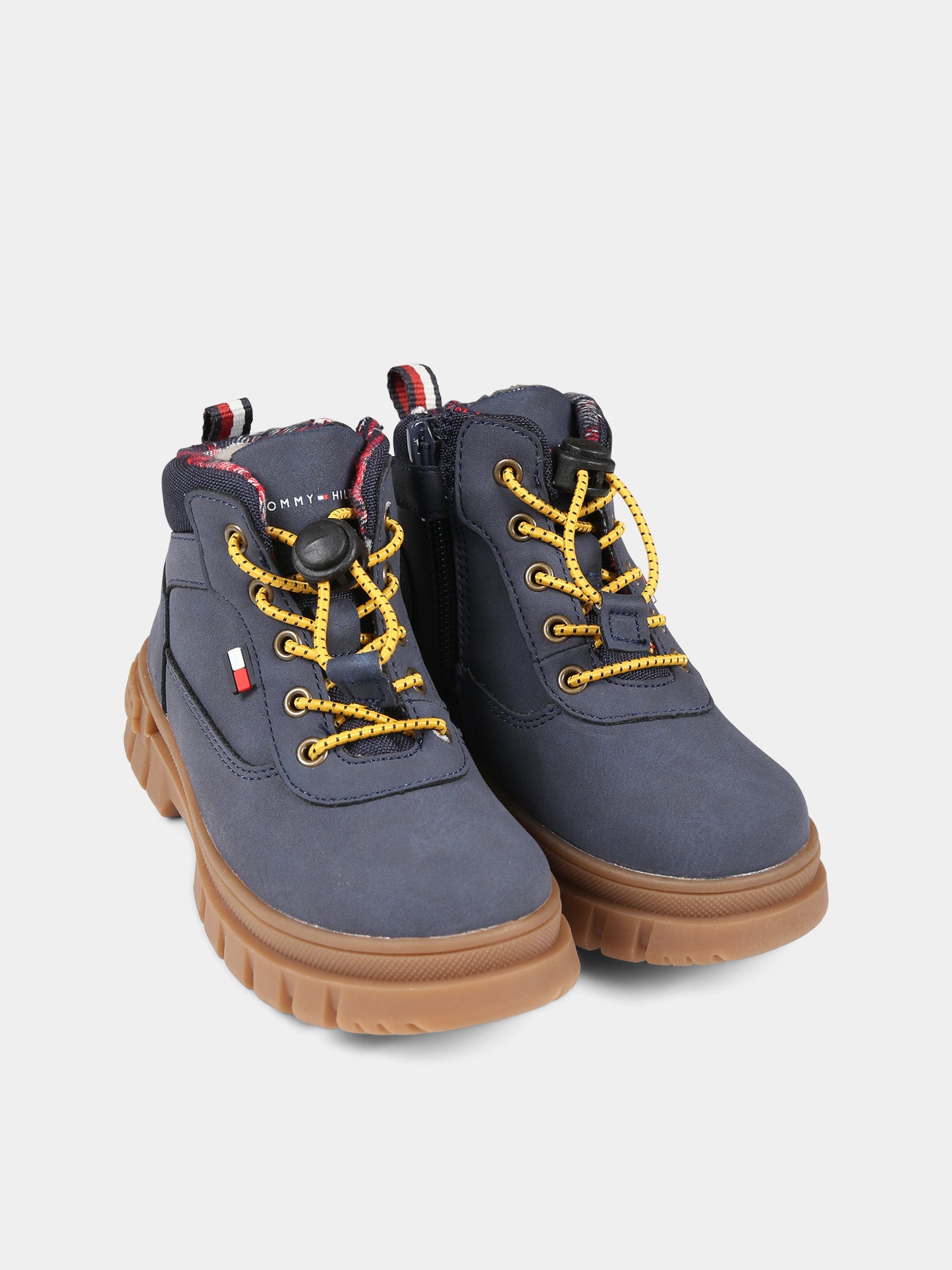 Stivaletti blu per bambino con logo,Tommy Hilfiger Junior,T1B5 33154 0316800