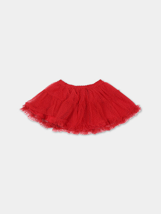 Gonna rossa per neonata con pois,Mayoral,2967 022