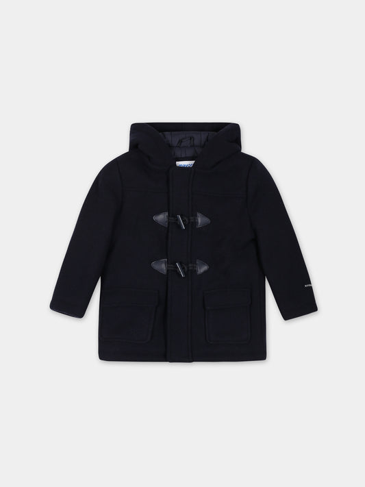 Cappotto blu per neonato con logo,Mayoral,2442 023