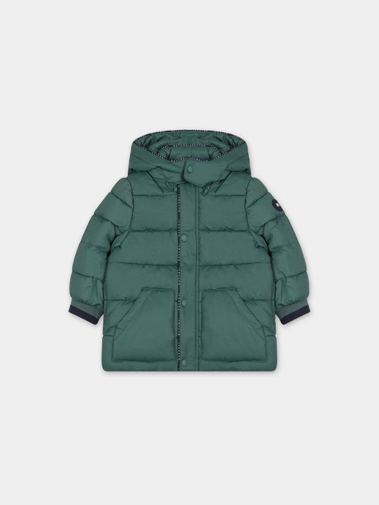 Piumino verde per bambino con logo,Mayoral,2438 091