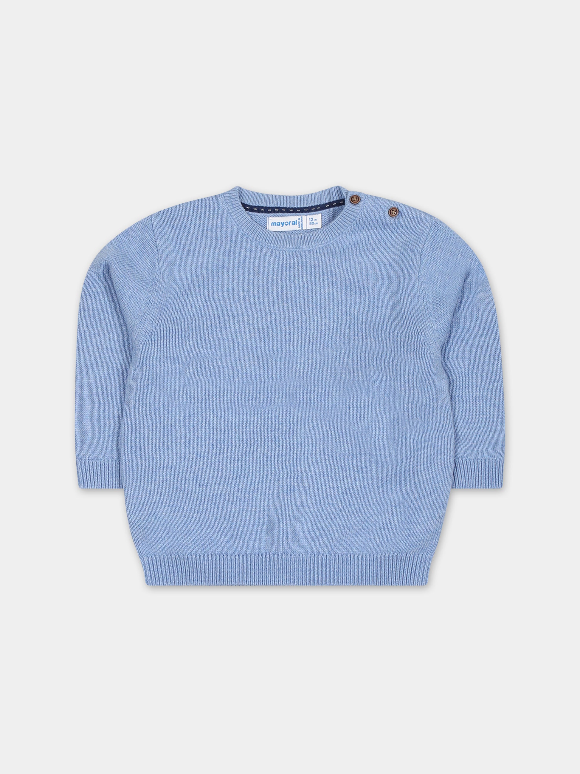 Maglione celeste per neonato,Mayoral,351 037