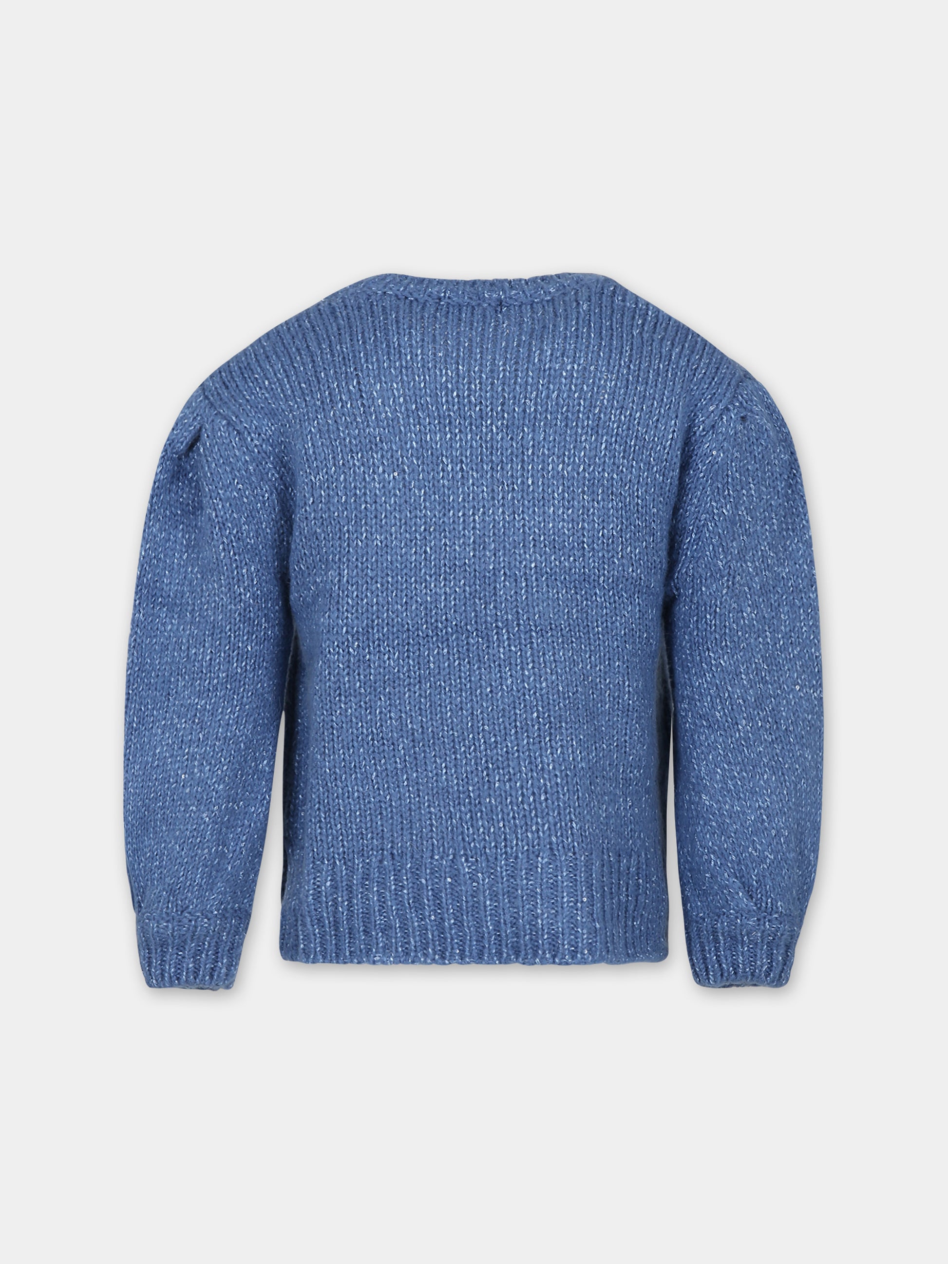 Maglione azzurro per bambina,Mayoral,4302 073