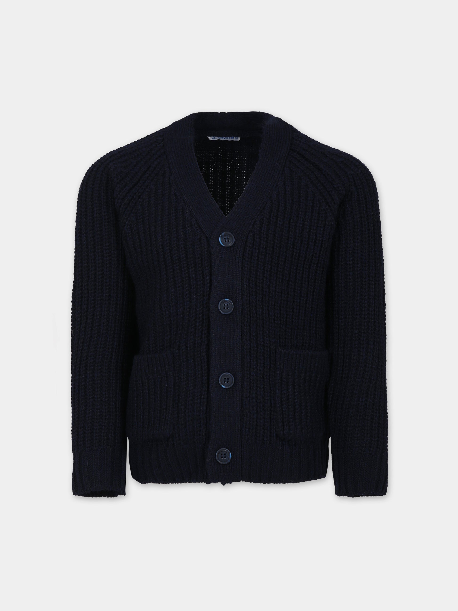 Cardigan blu per bambino,Mayoral,4331 093