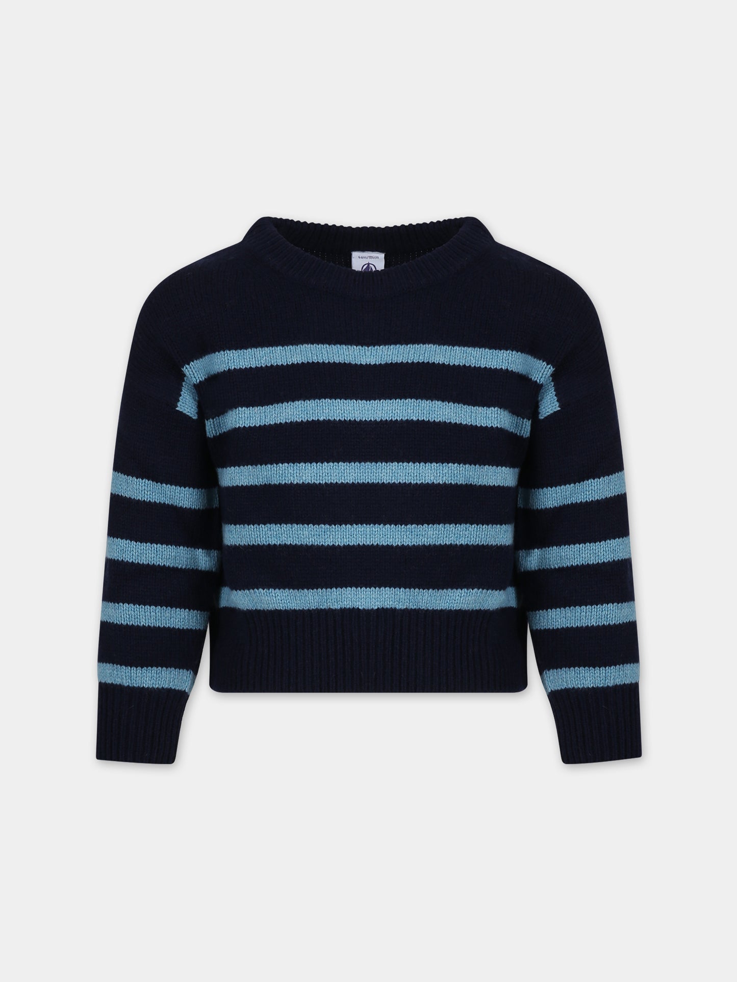 Maglione blu per bambino,Petit Bateau,A081R 01