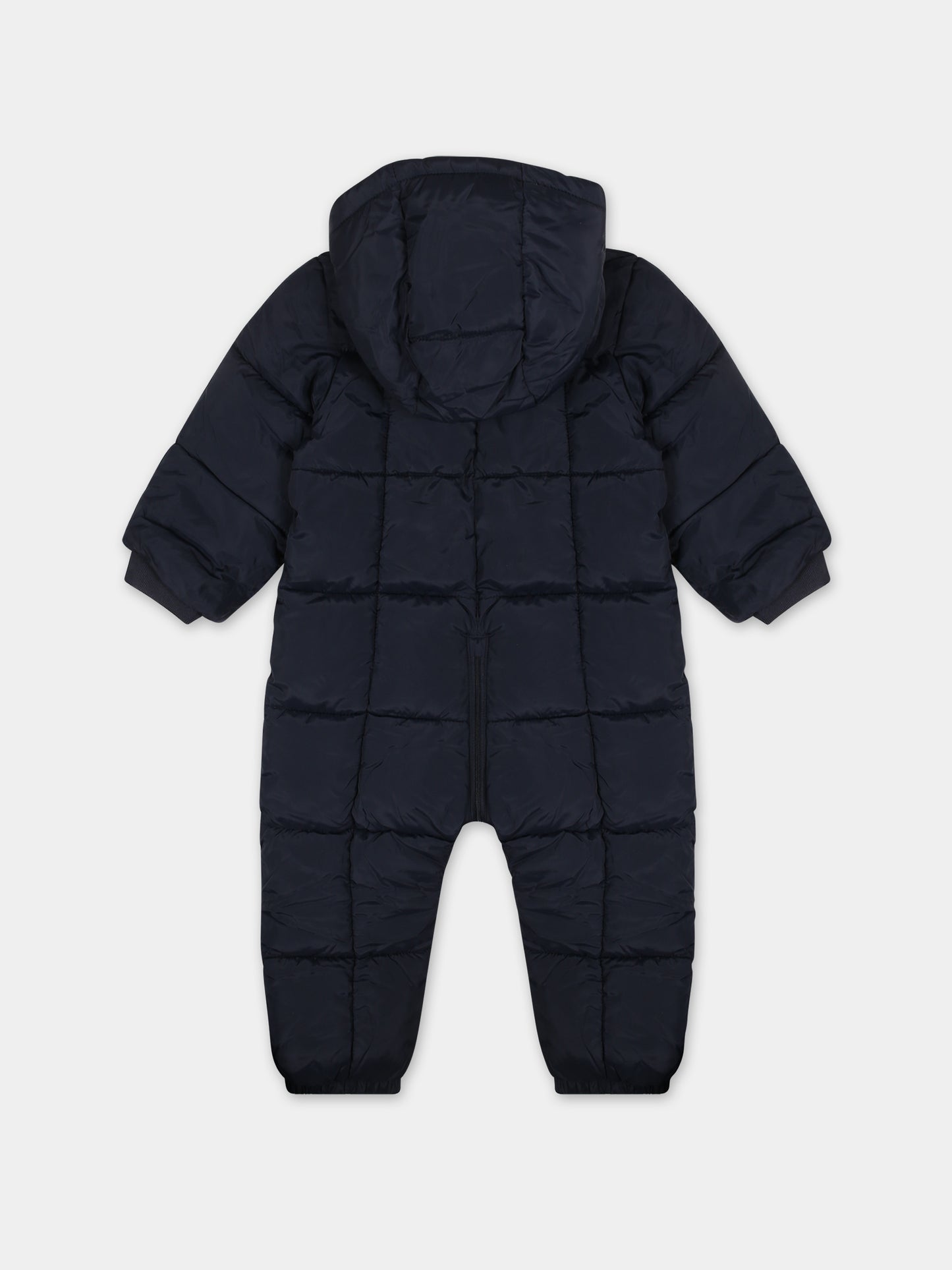 Piumino blu per neonato con logo,Tommy Hilfiger Junior,23WMTHKN0KN01725J DW5