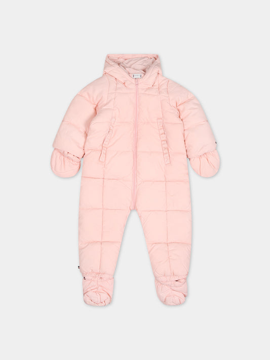 Piumino rosa per neoanta con iconica bandierina,Tommy Hilfiger Junior,23WMTHKN0KN01725J TJS
