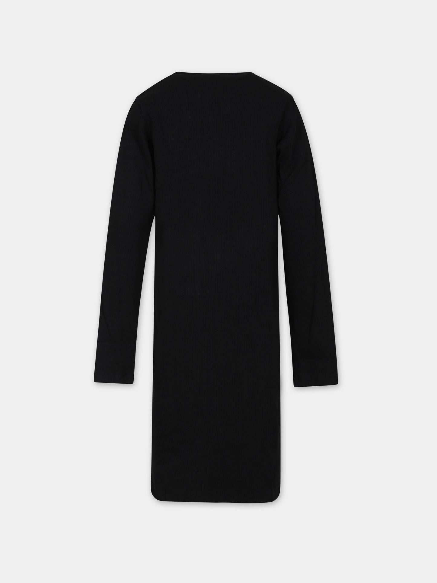 Vestito nero per bambina con logo,Calvin Klein Kids,23WMCKIG0IG02233 BEH