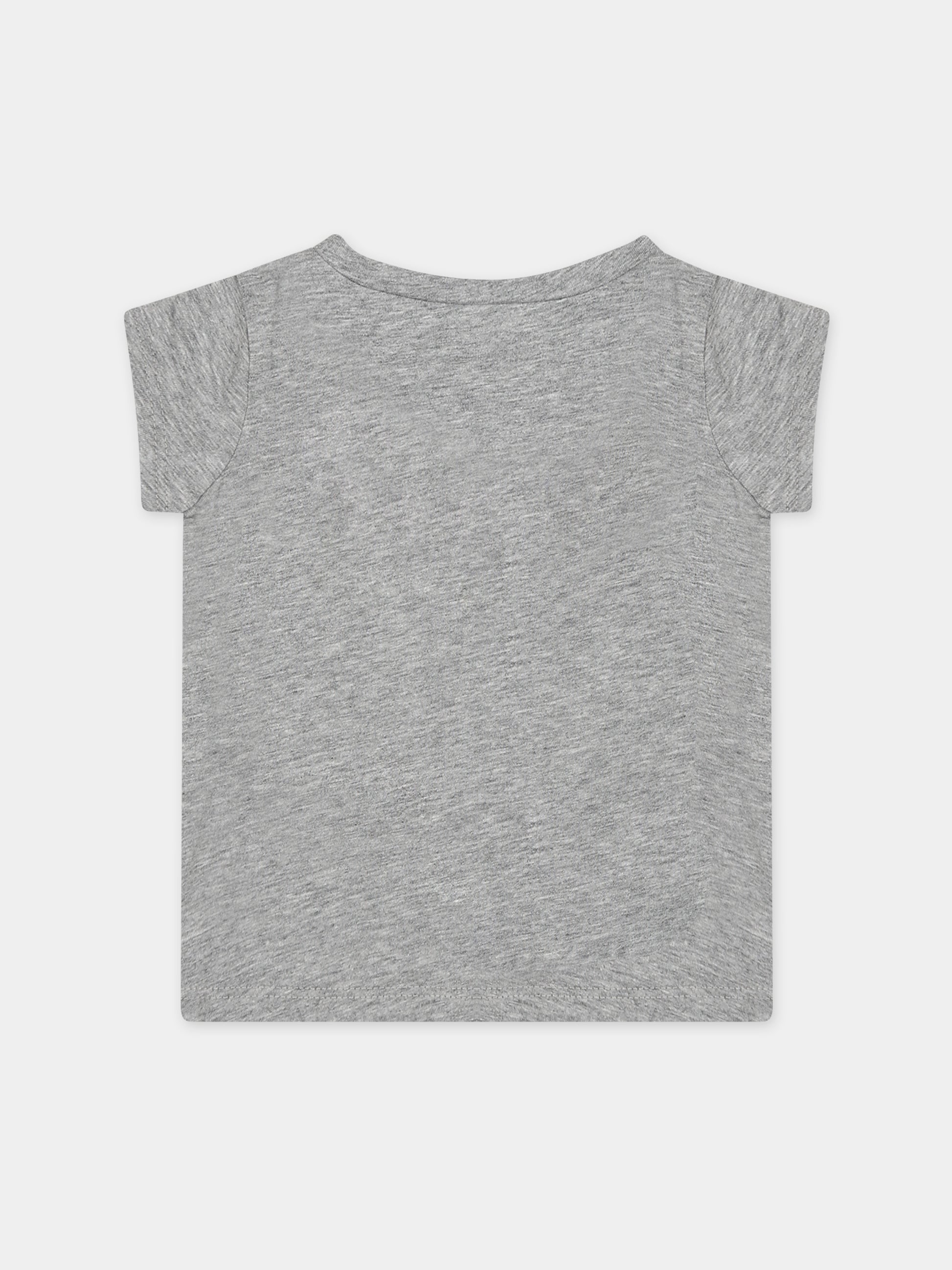 T-shirt grigia per neonata con logo,Levi's Kids,23WMLK1EB526 C87